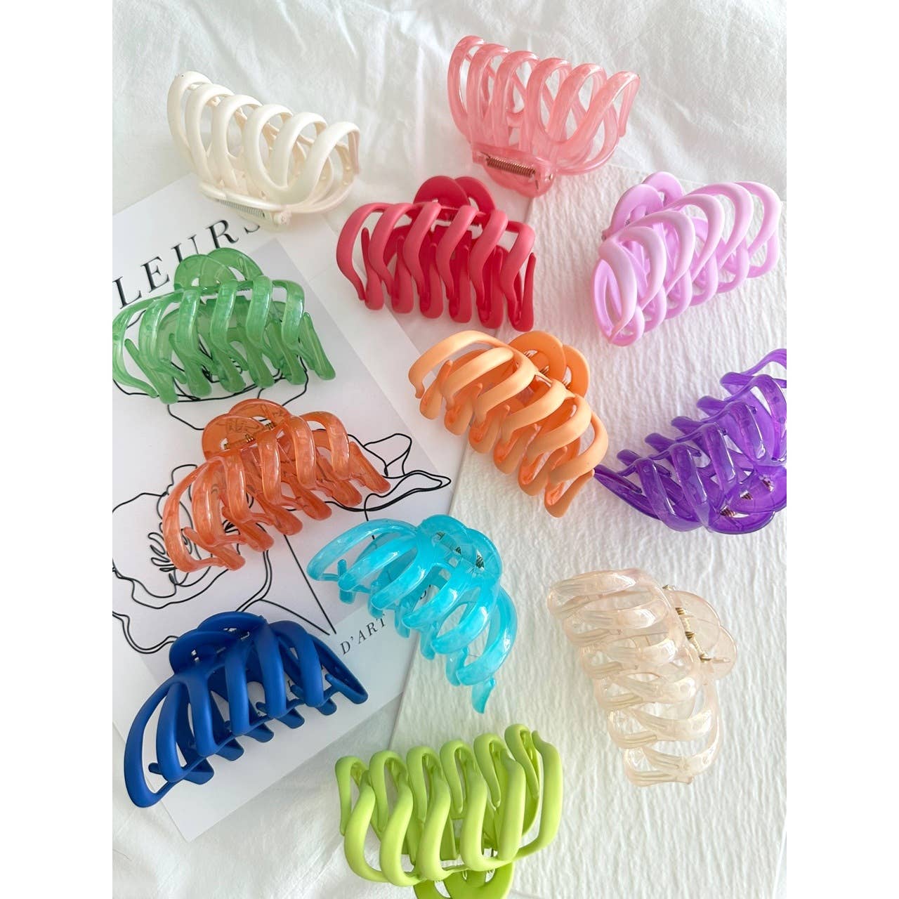 Colorful Wavy Clips - CECILE - Proper