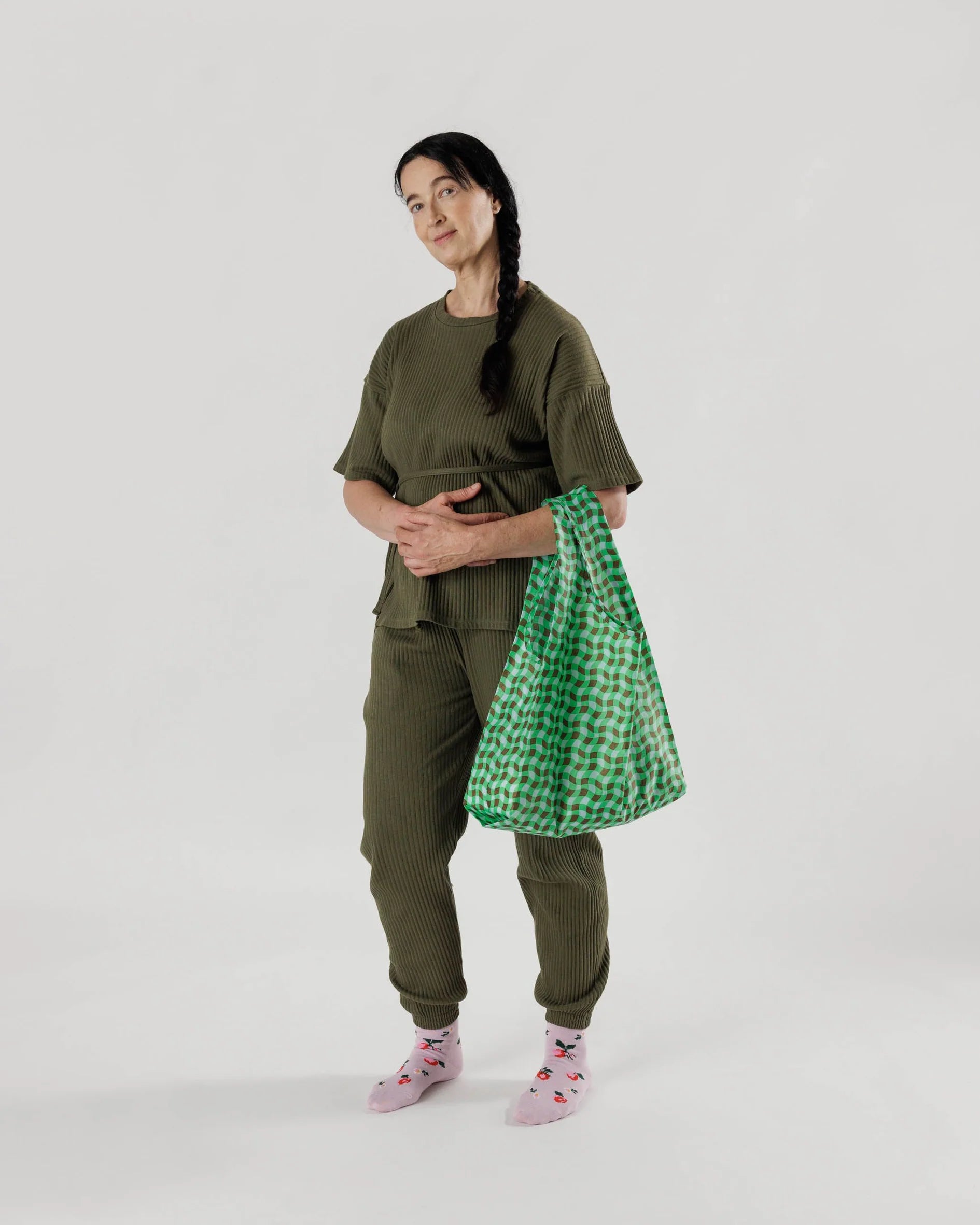 Standard Baggu - Wavy Gingham Green - Proper