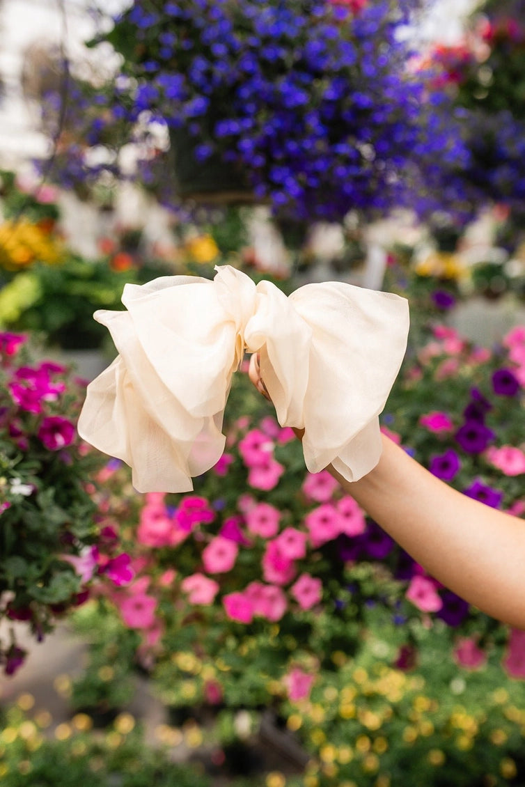 Chiffon Bow Barrette - Proper