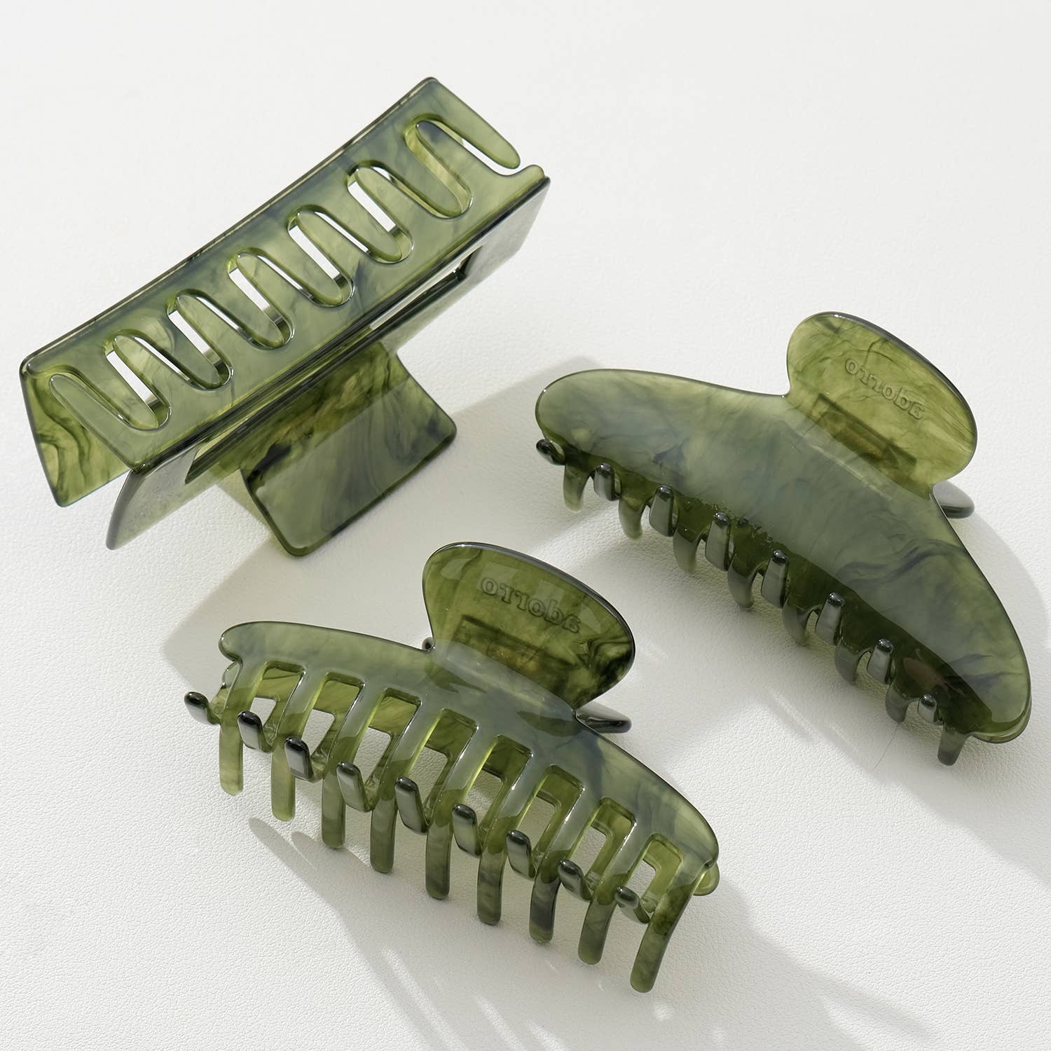 Jade Green Large | Assorted Large Claw Clips - Proper