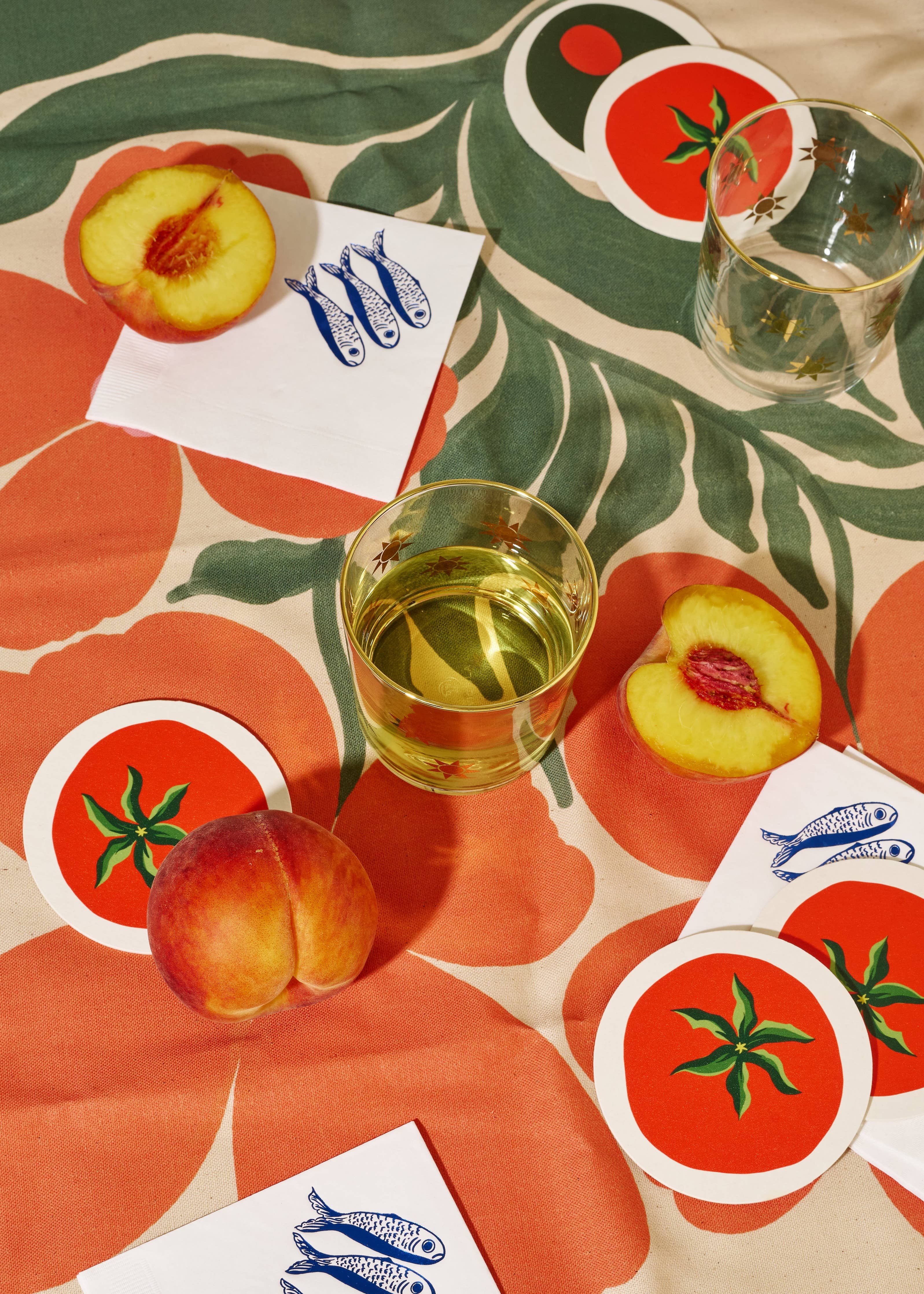 Tomato Coasters - Set of Four - Proper