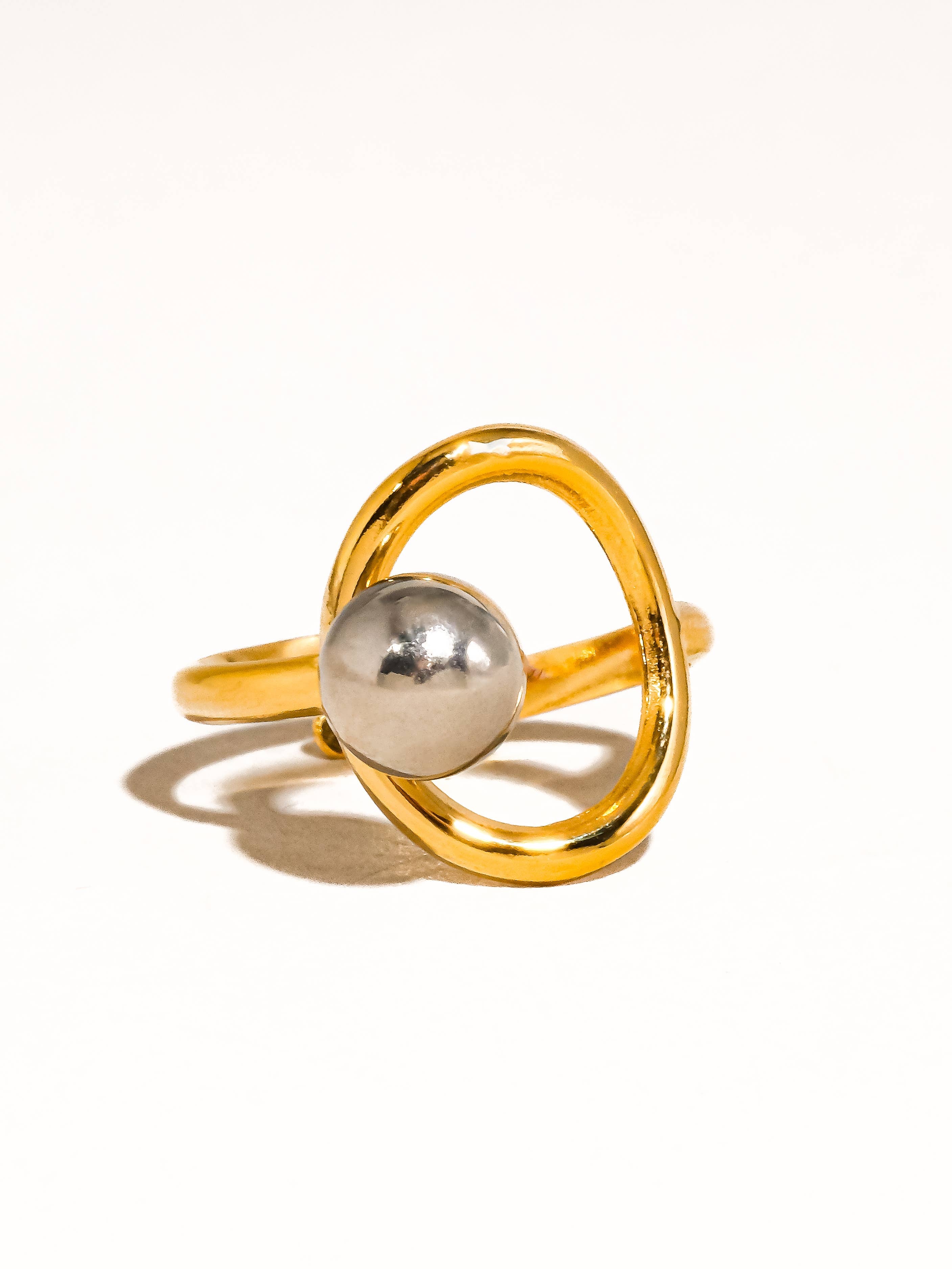 Sibylle Two Tone Round Ring - Proper