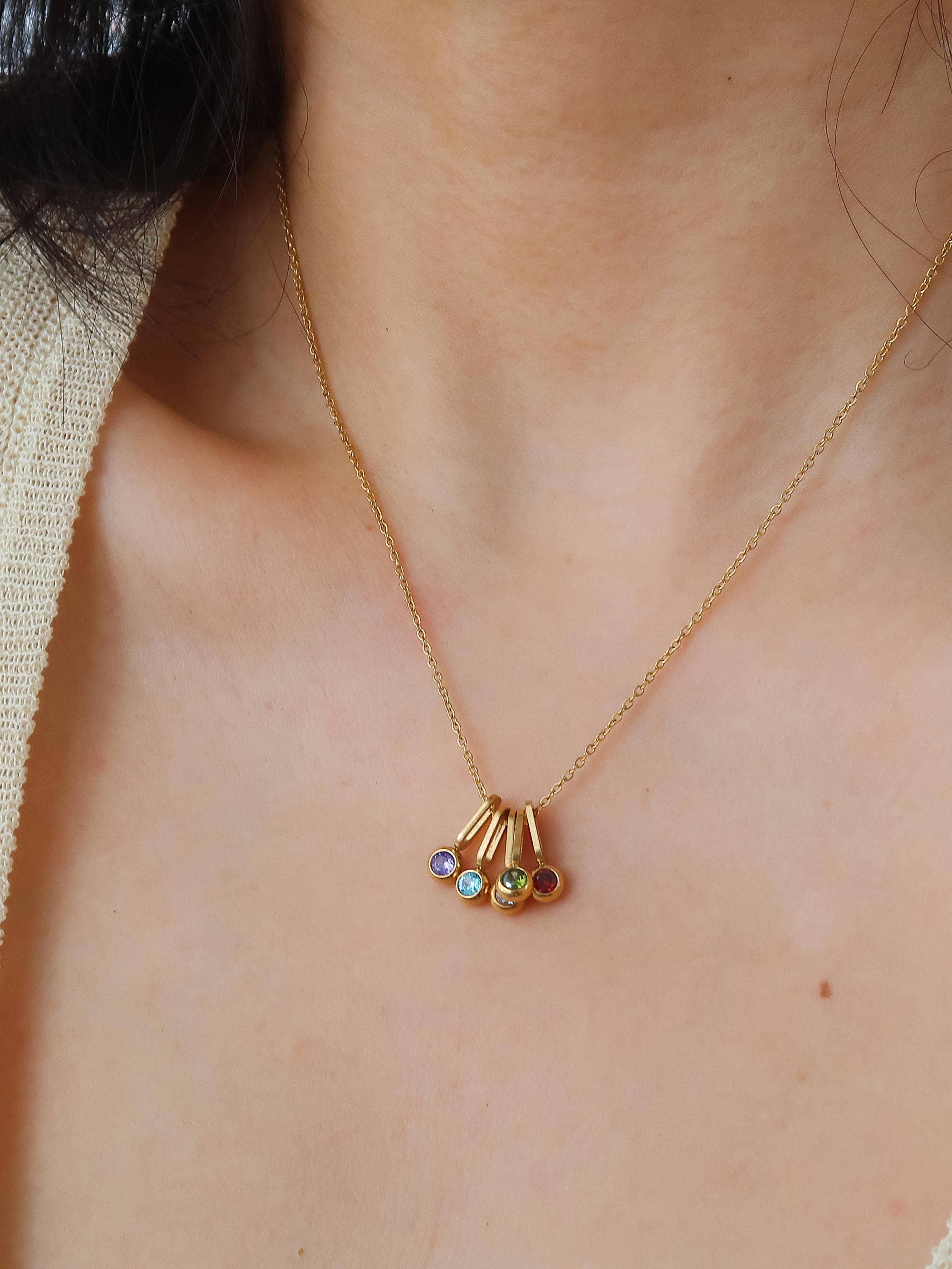 Reyna Five Stone Necklace