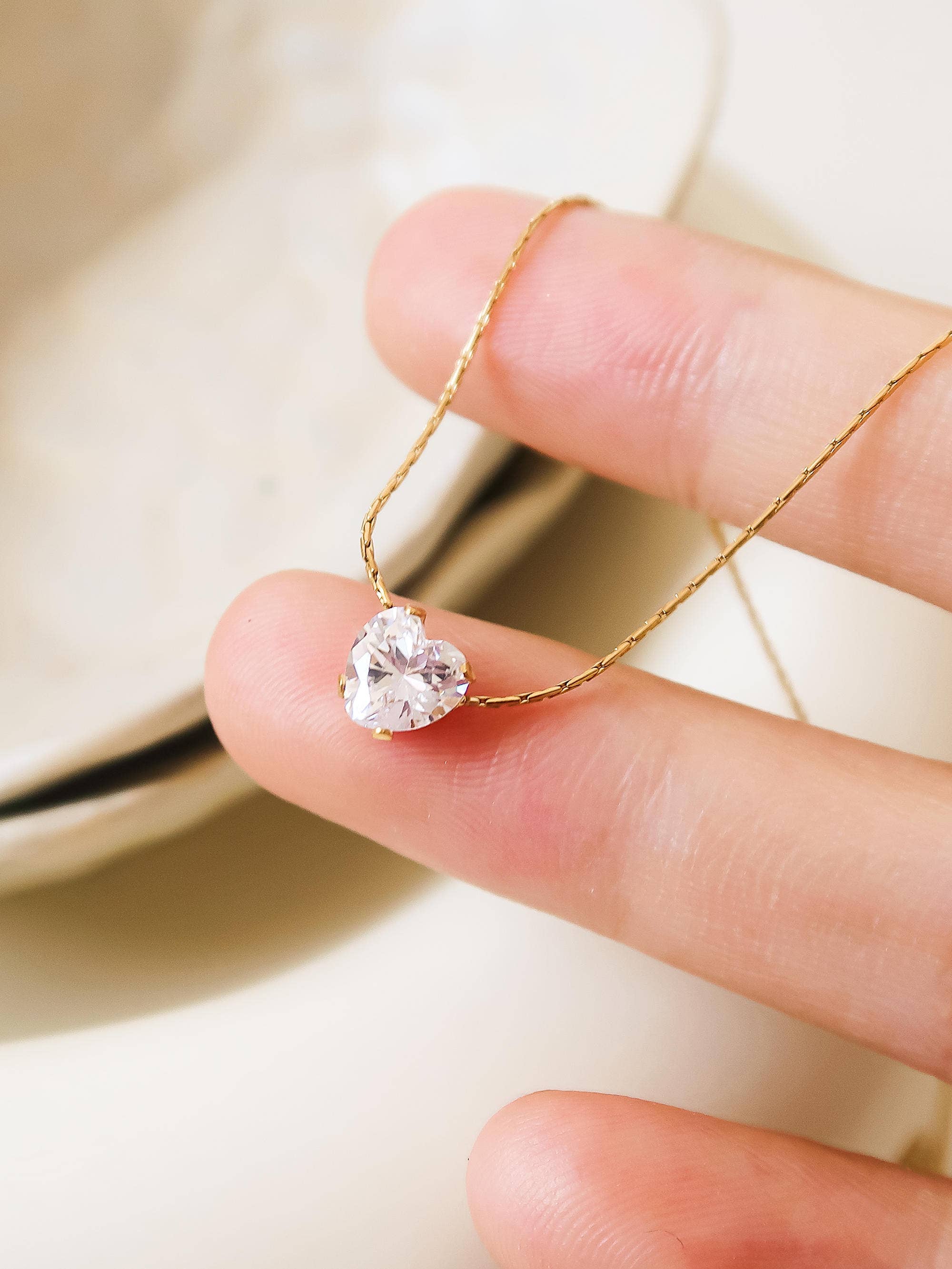 Bonnie Heart CZ Necklace - Proper