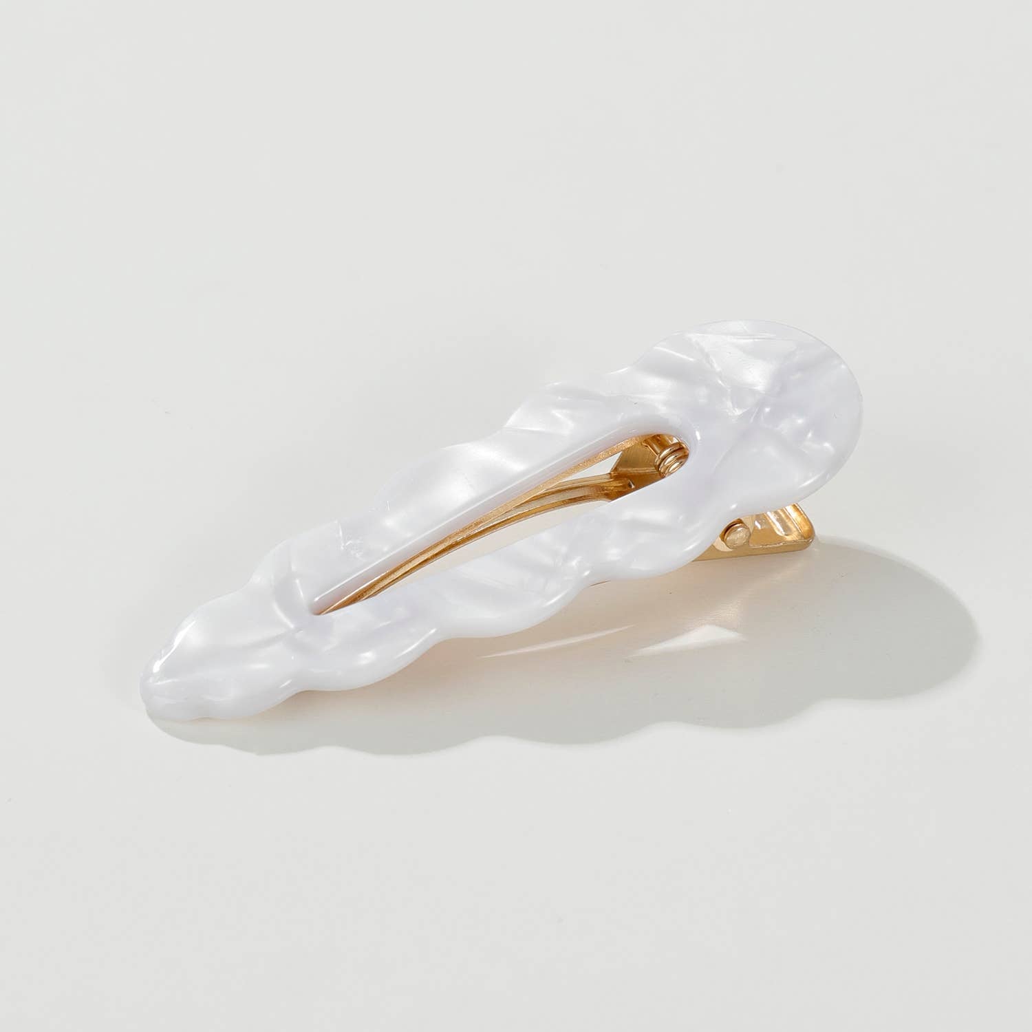 Scalloped Barrette Hair Clip (Set of 2)