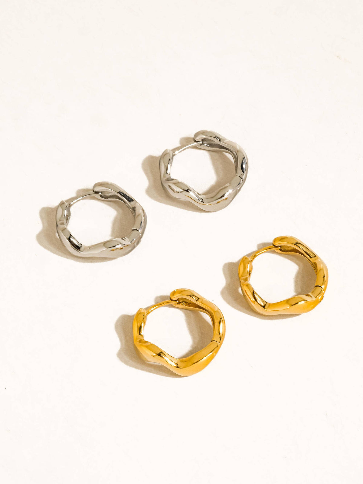 Bellac Wavy Hoop Earrings