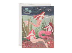 Mermaids Birthday Greeting Card - Proper