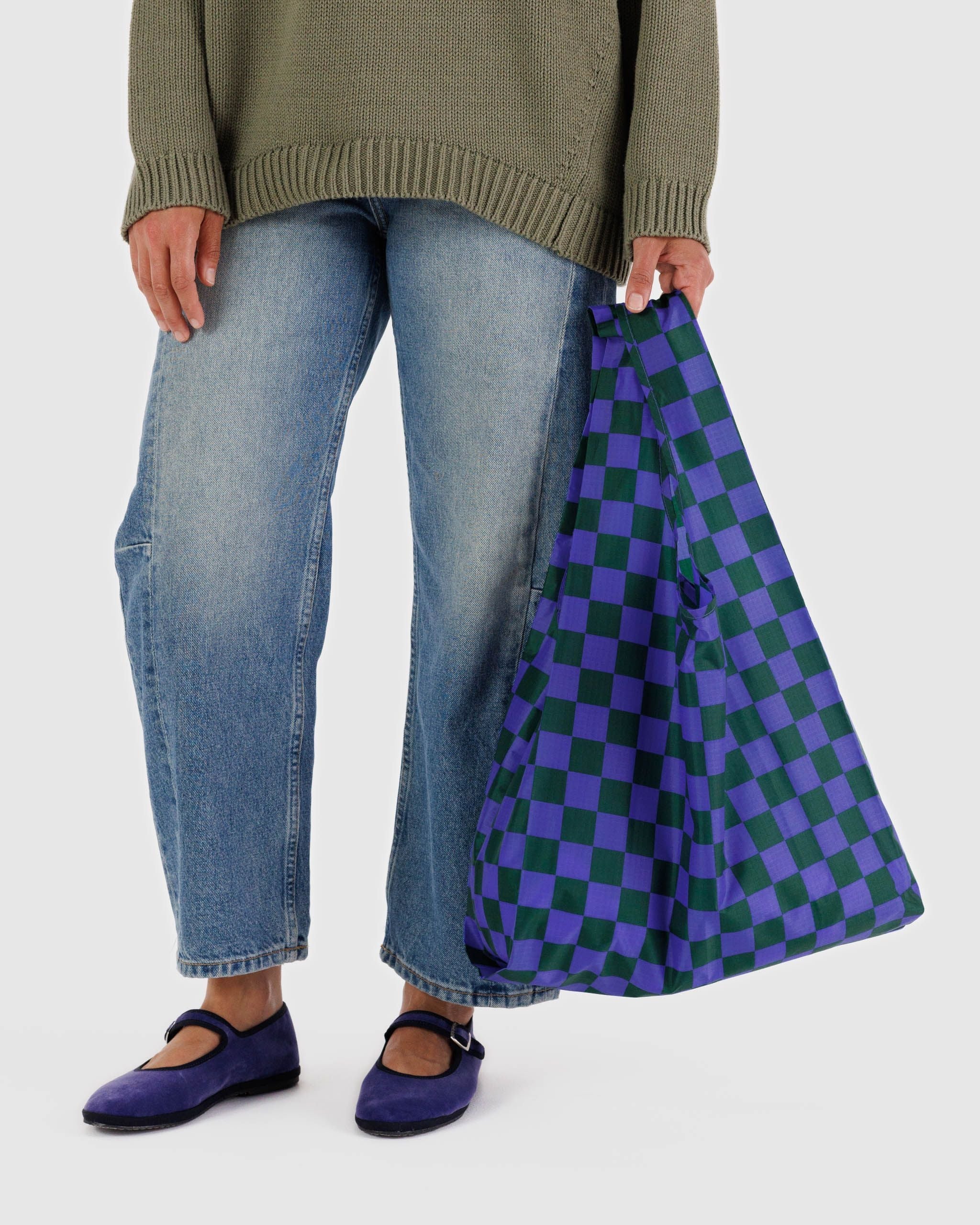 Standard Baggu - Iris Green Check - Proper
