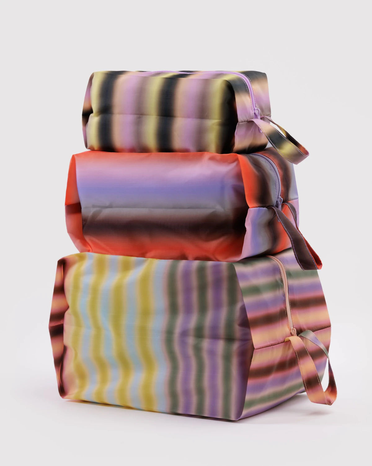 Baggu 3D Zip Set - Gradient Stripes