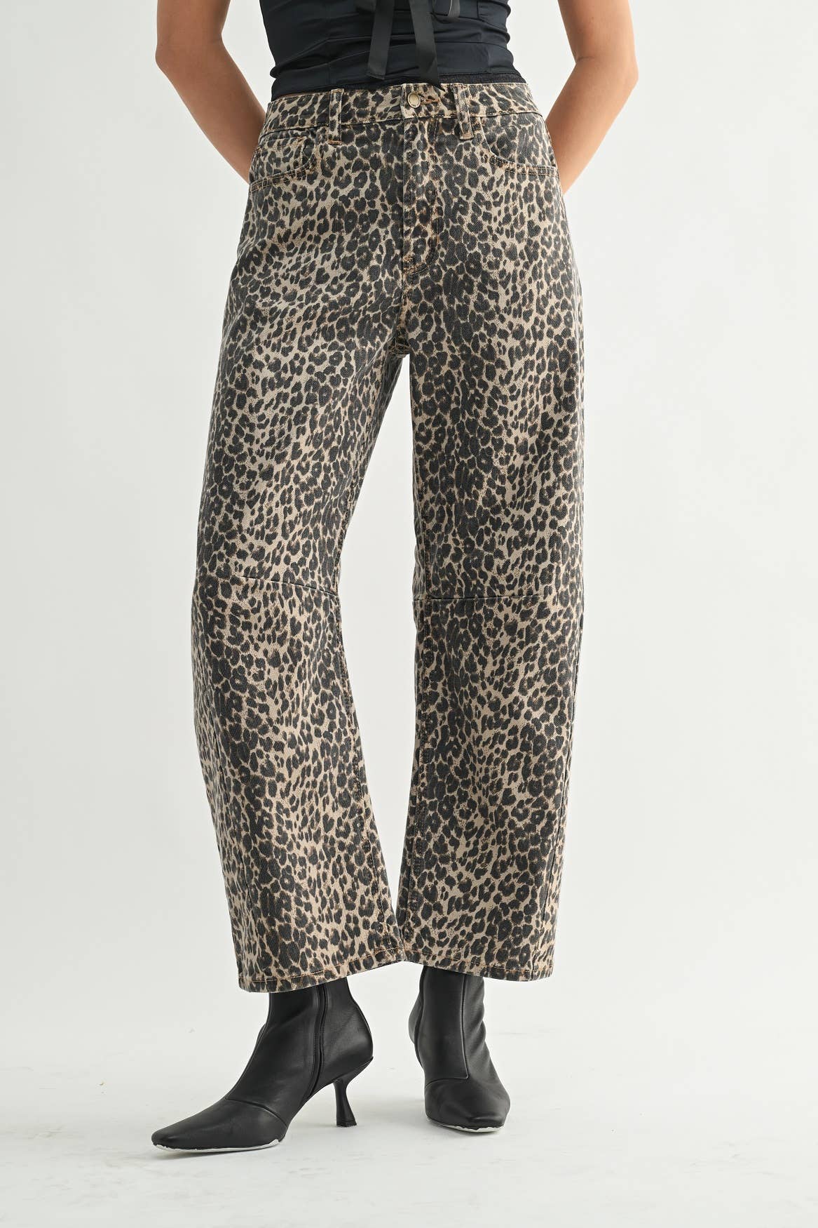 Leopard Barrel Jean - Proper