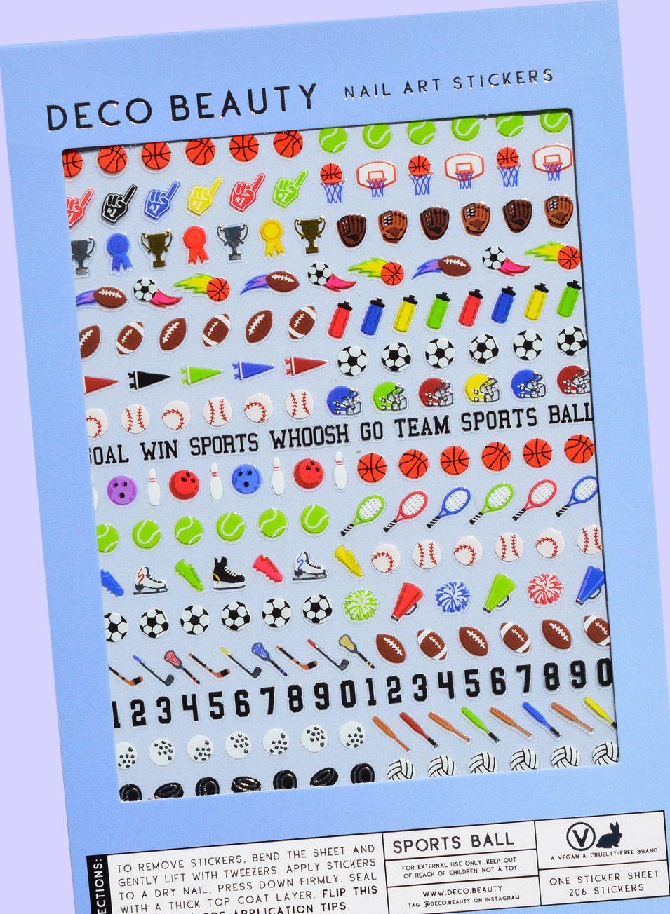 Nail Art Stickers - Sports Ball