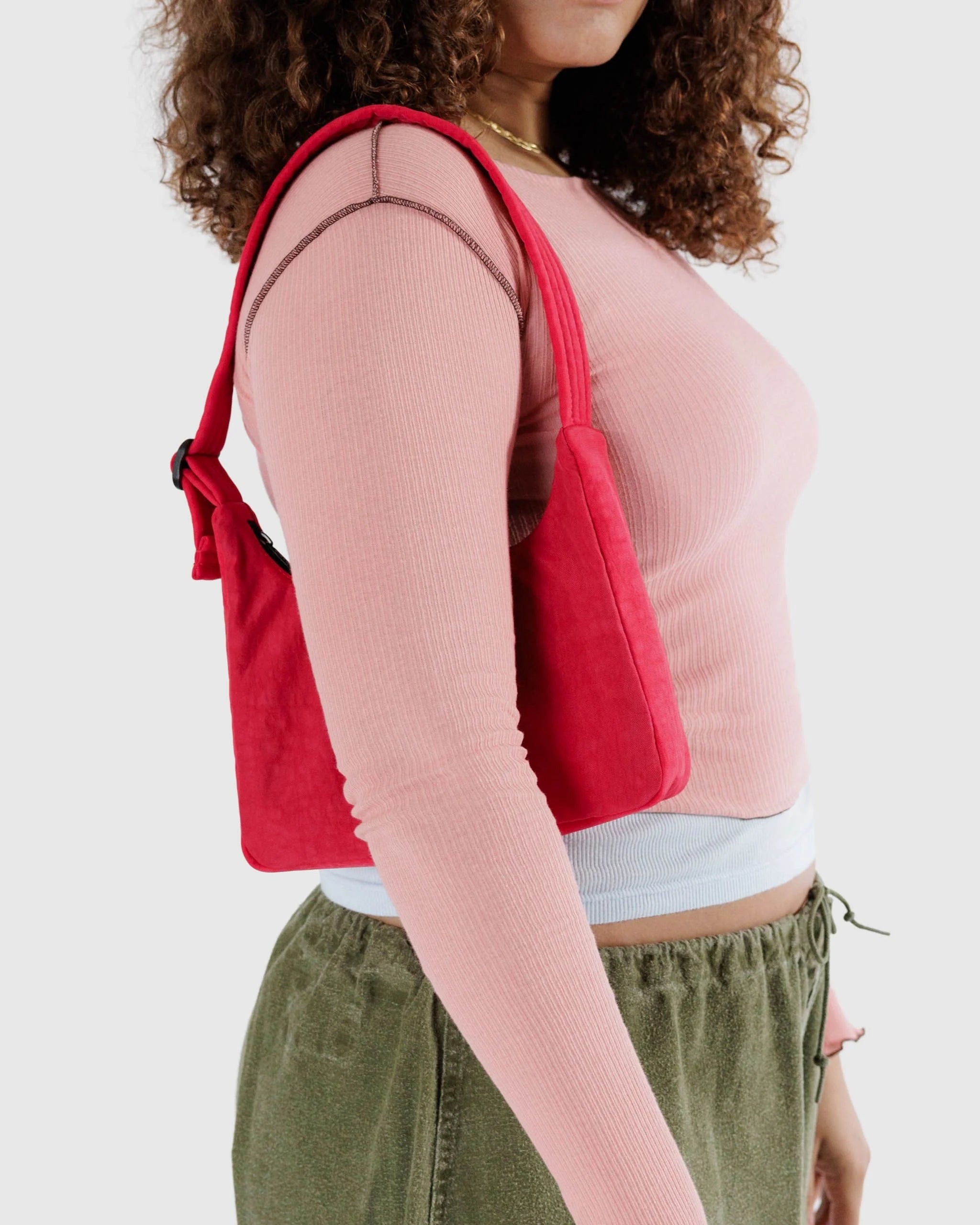 Baggu Mini Nylon Shoulder Bag - Candy Apple - Proper