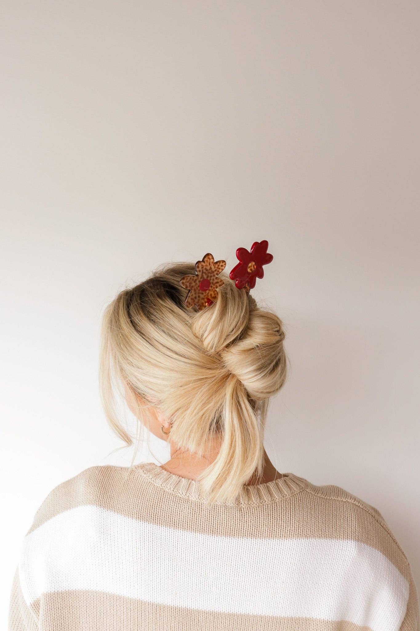 Flower French Pin Pair - Proper