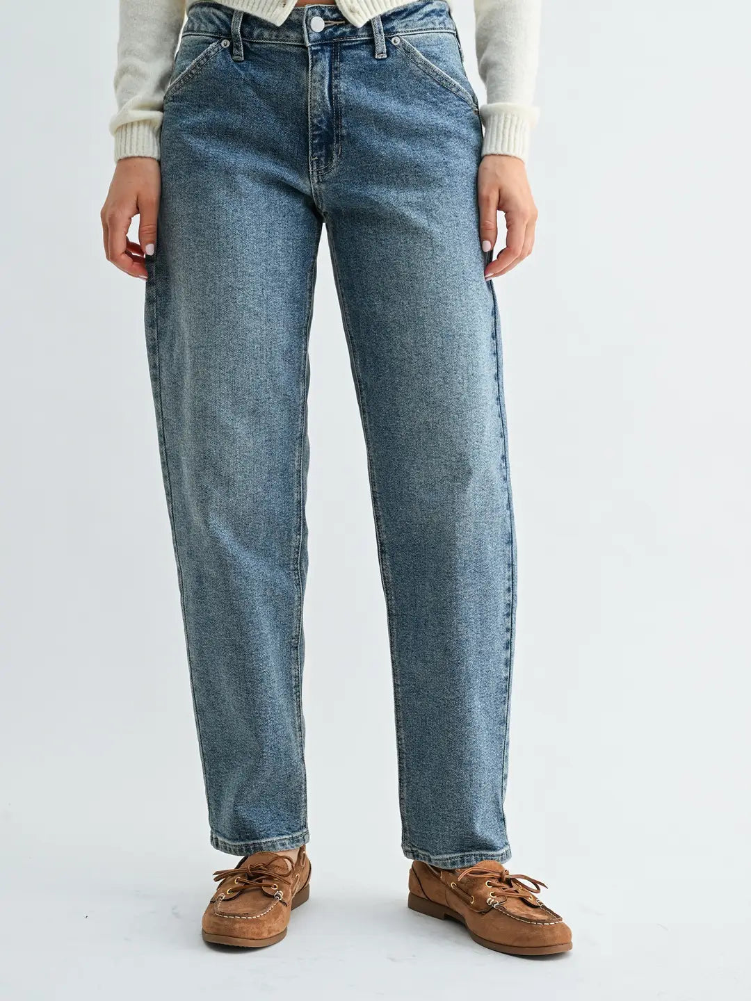 Longer Length Mom Jeans