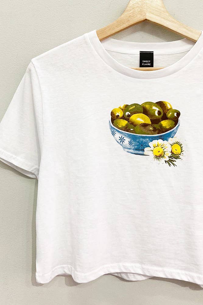 Olive Bowl Crop Tee - Proper