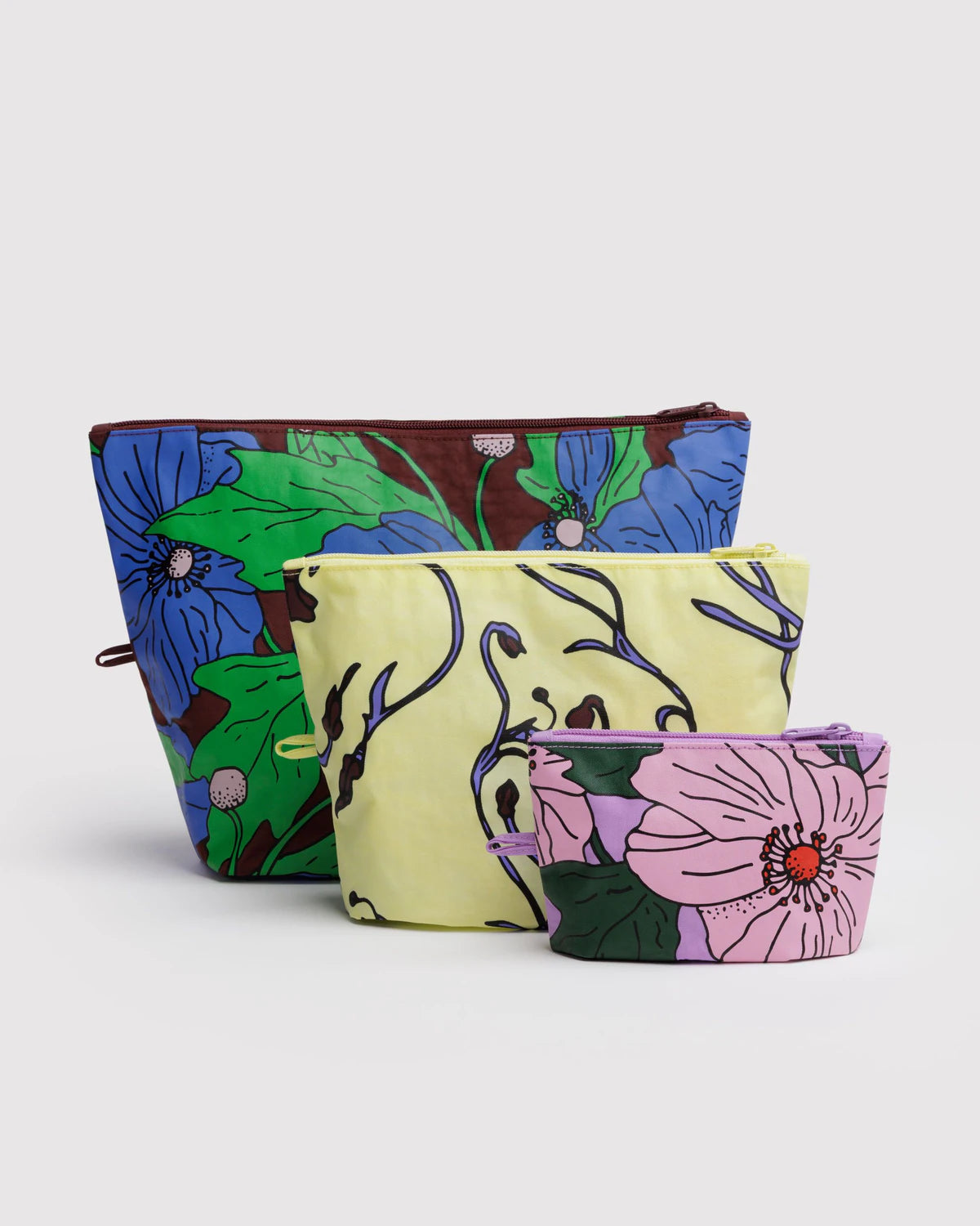 Baggu Go Pouch Set - Poppy Mix