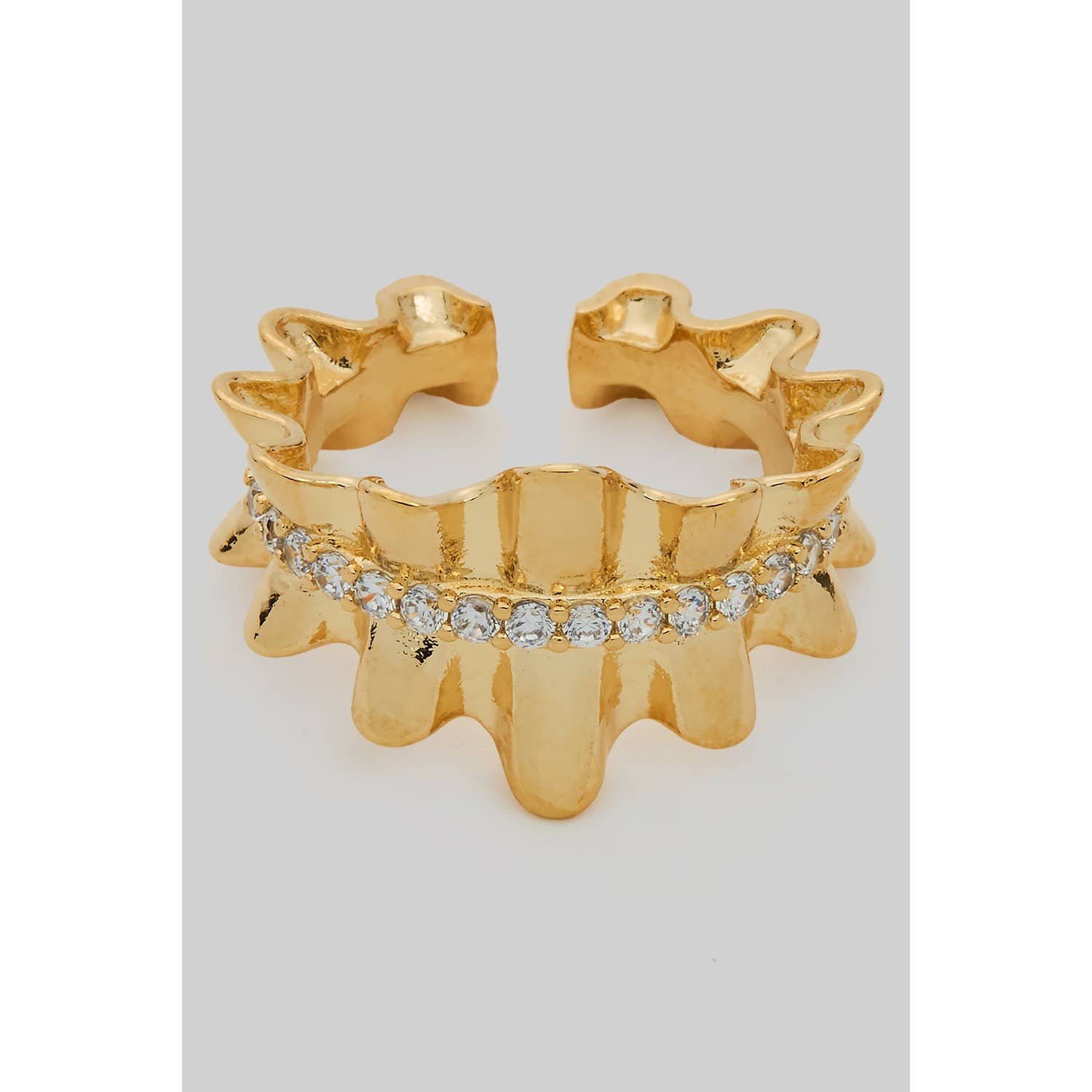 Ruffled CZ Ring - Proper
