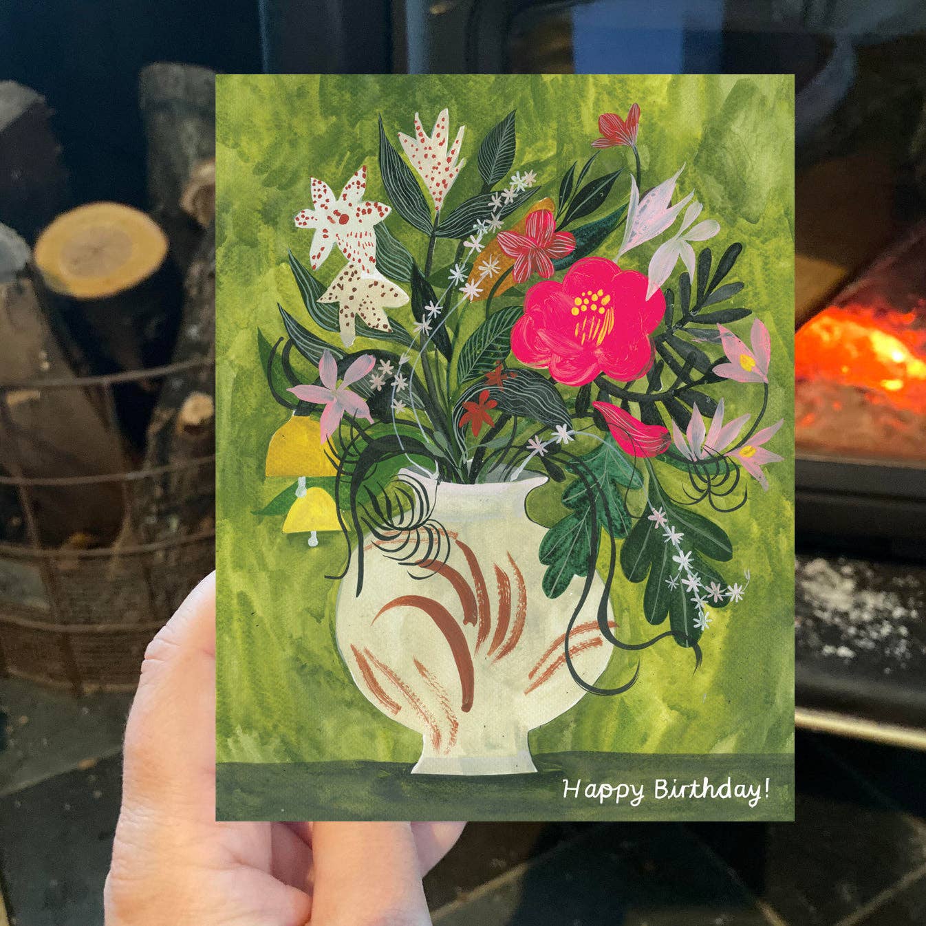 Happy Birthday Wildflowers Greeting Card - Proper