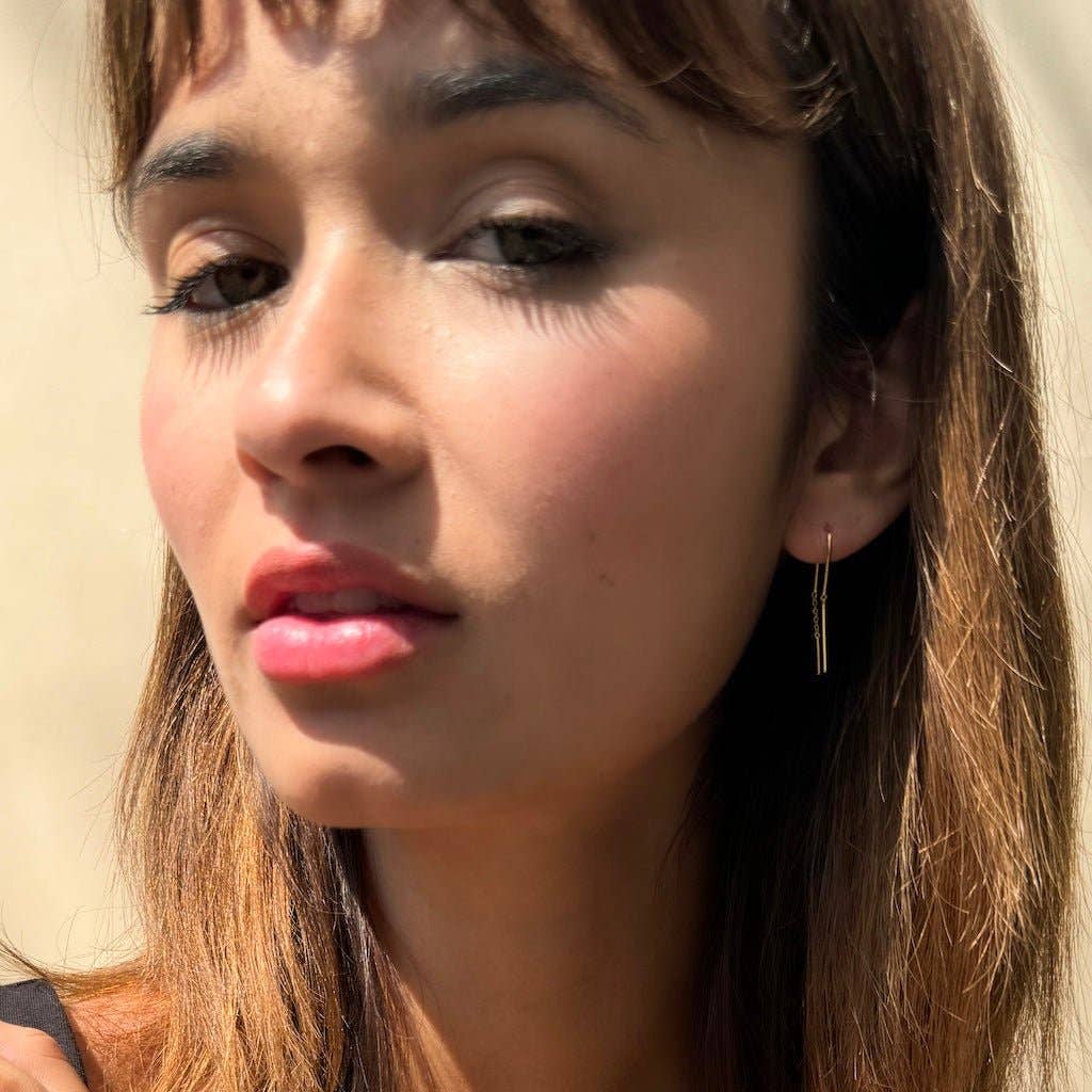 Minimal Threader Earrings - Proper