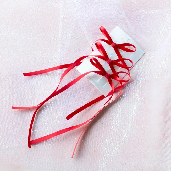 Satin Ribbon Hair Bow Pin Set - Proper