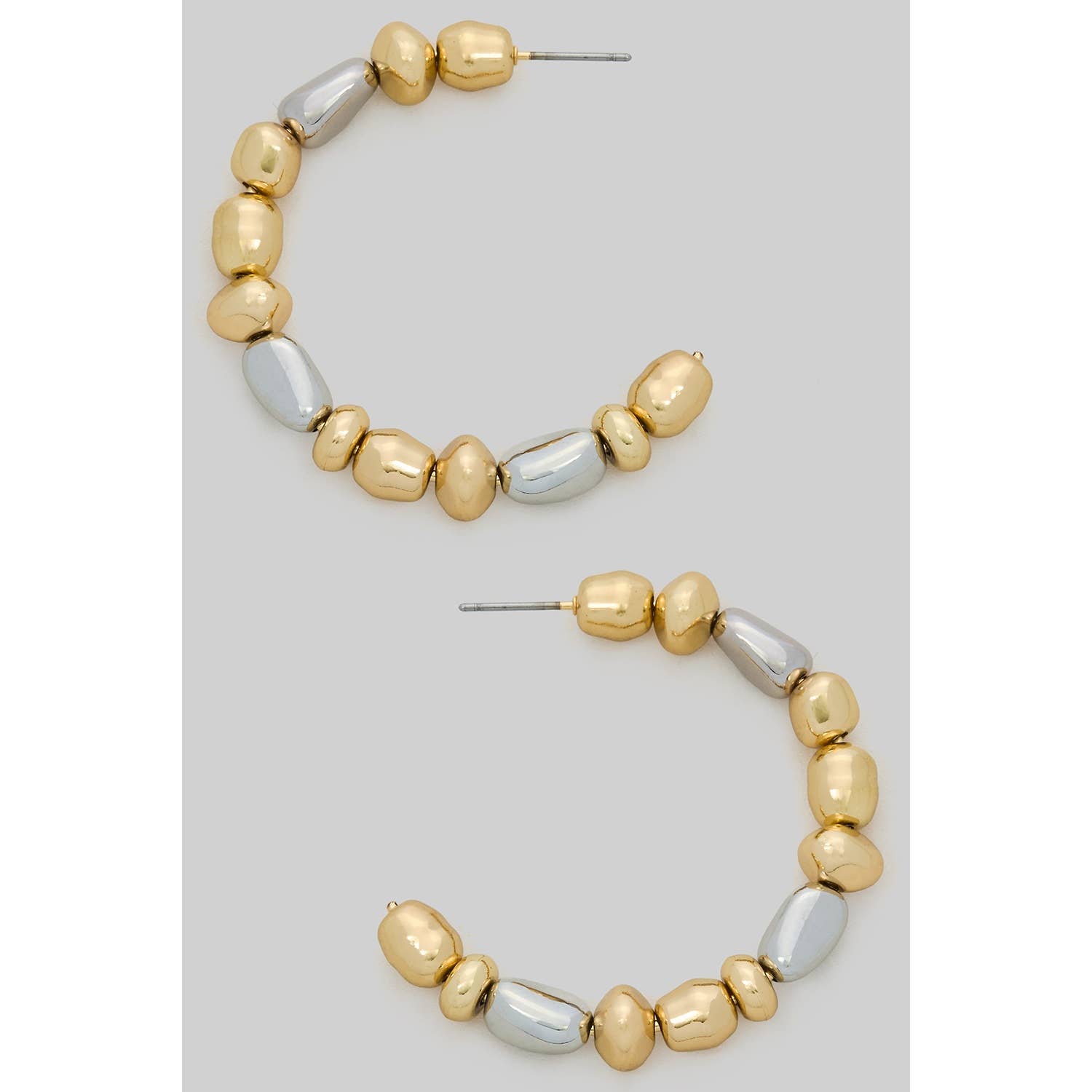 Beaded Intermix Hoop Earrings - Proper