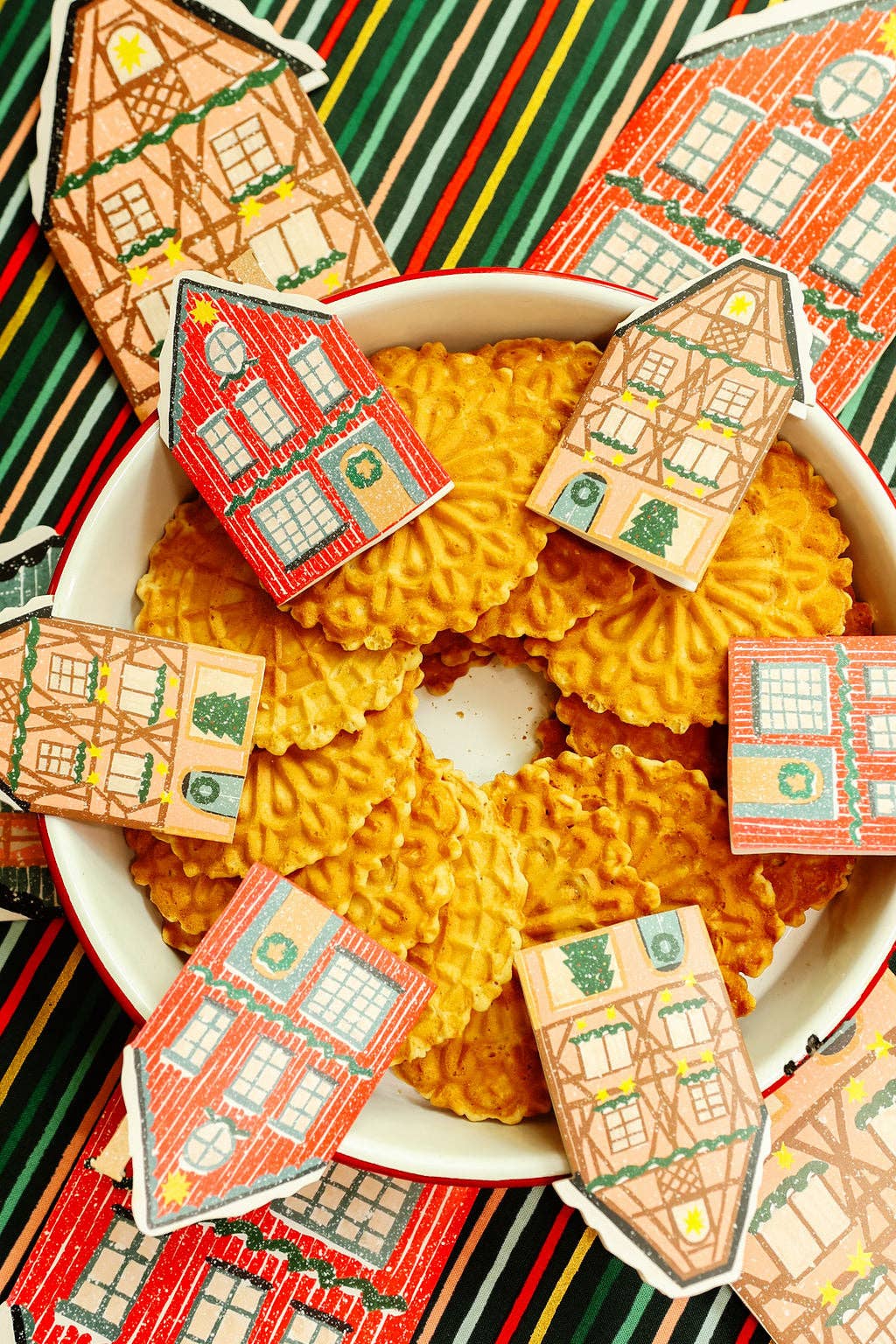 Red Cottage Mini Cards - box of 6 - Proper