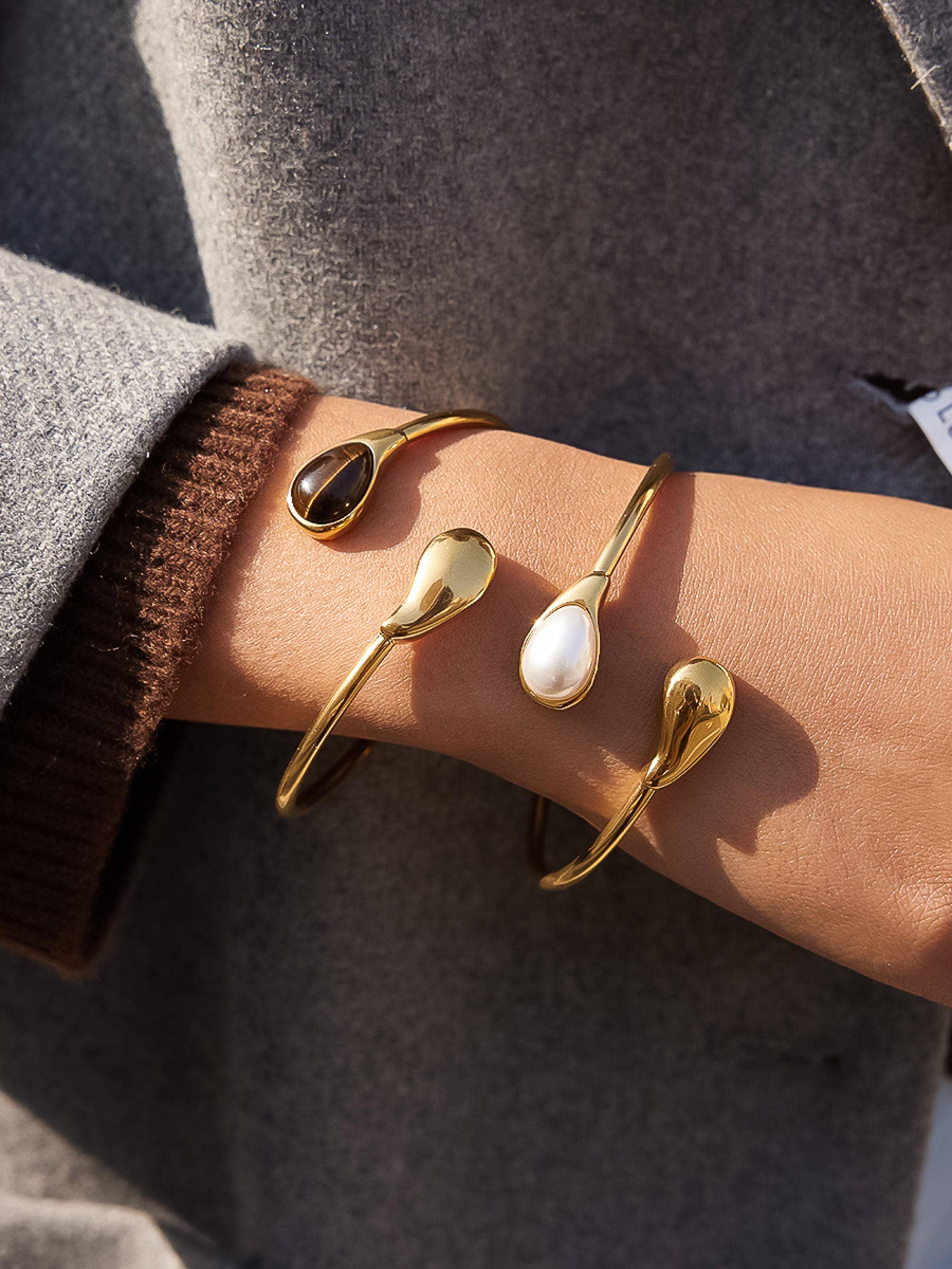 Harbor Cuff Stone Bracelet - Proper