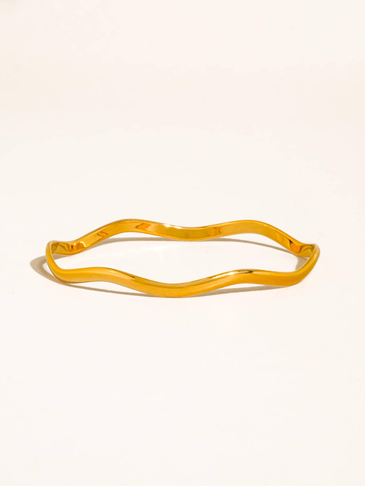 Kennedy Sculptural Wave Bangle Bracelet