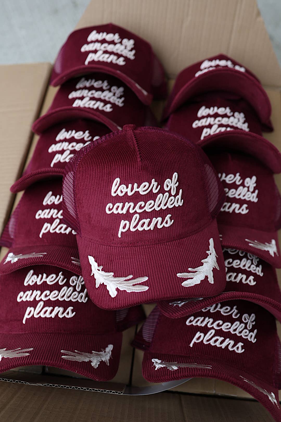 Lover Of Cancelled Plans Corduroy Hat   - Proper