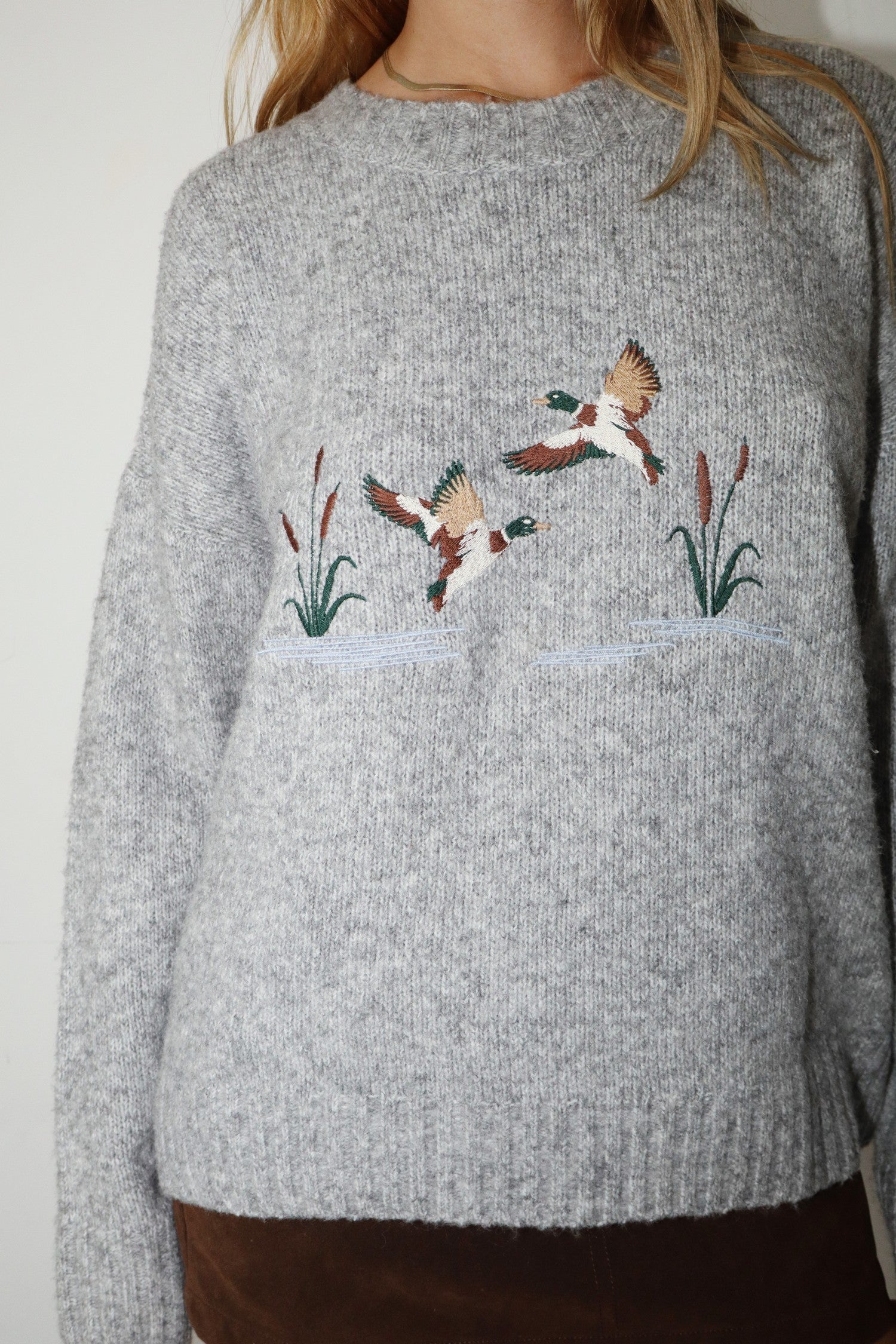Mallard Embroidered Sweater - Proper