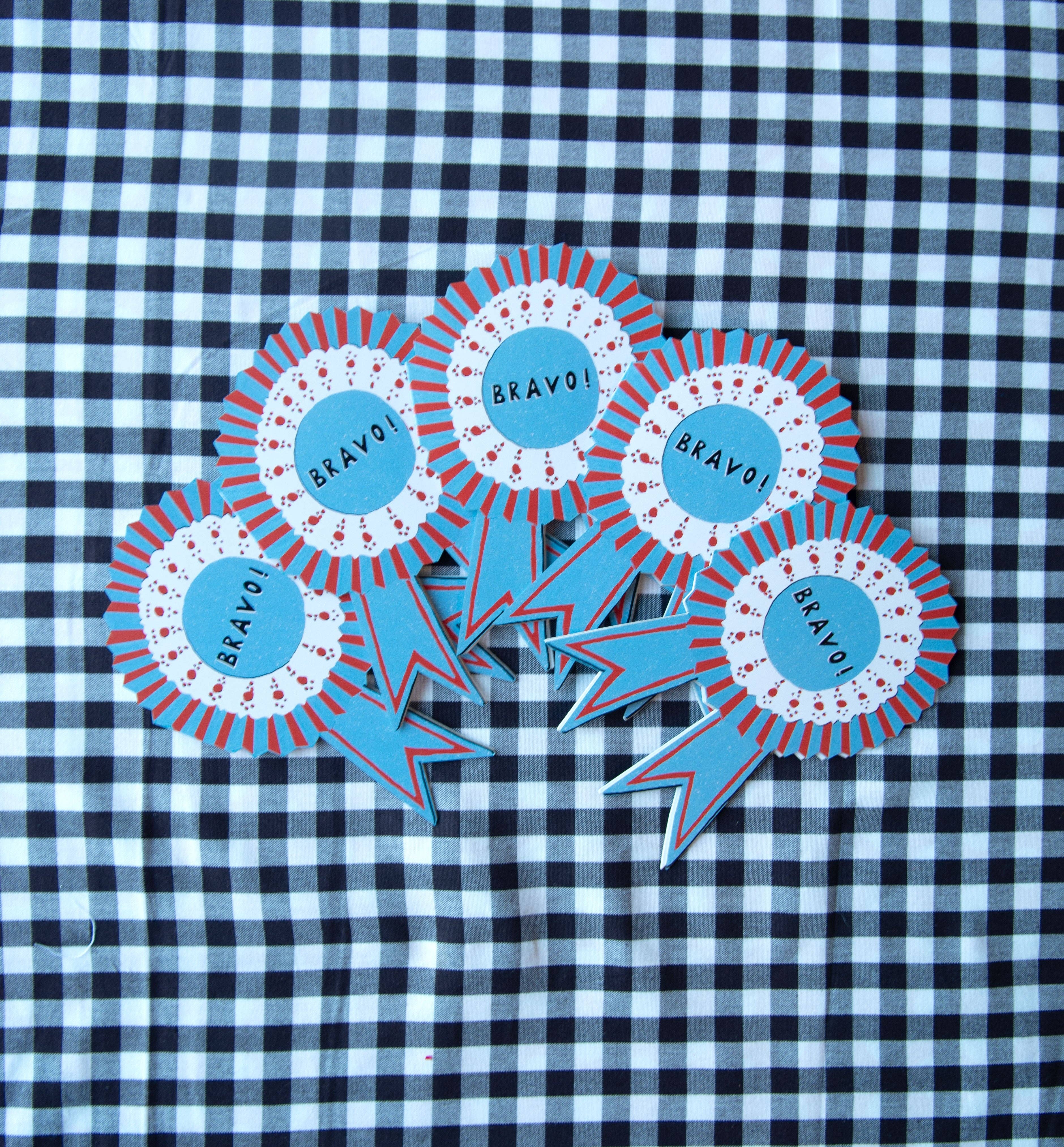 Bravo Medallion Die Cut Card - Proper