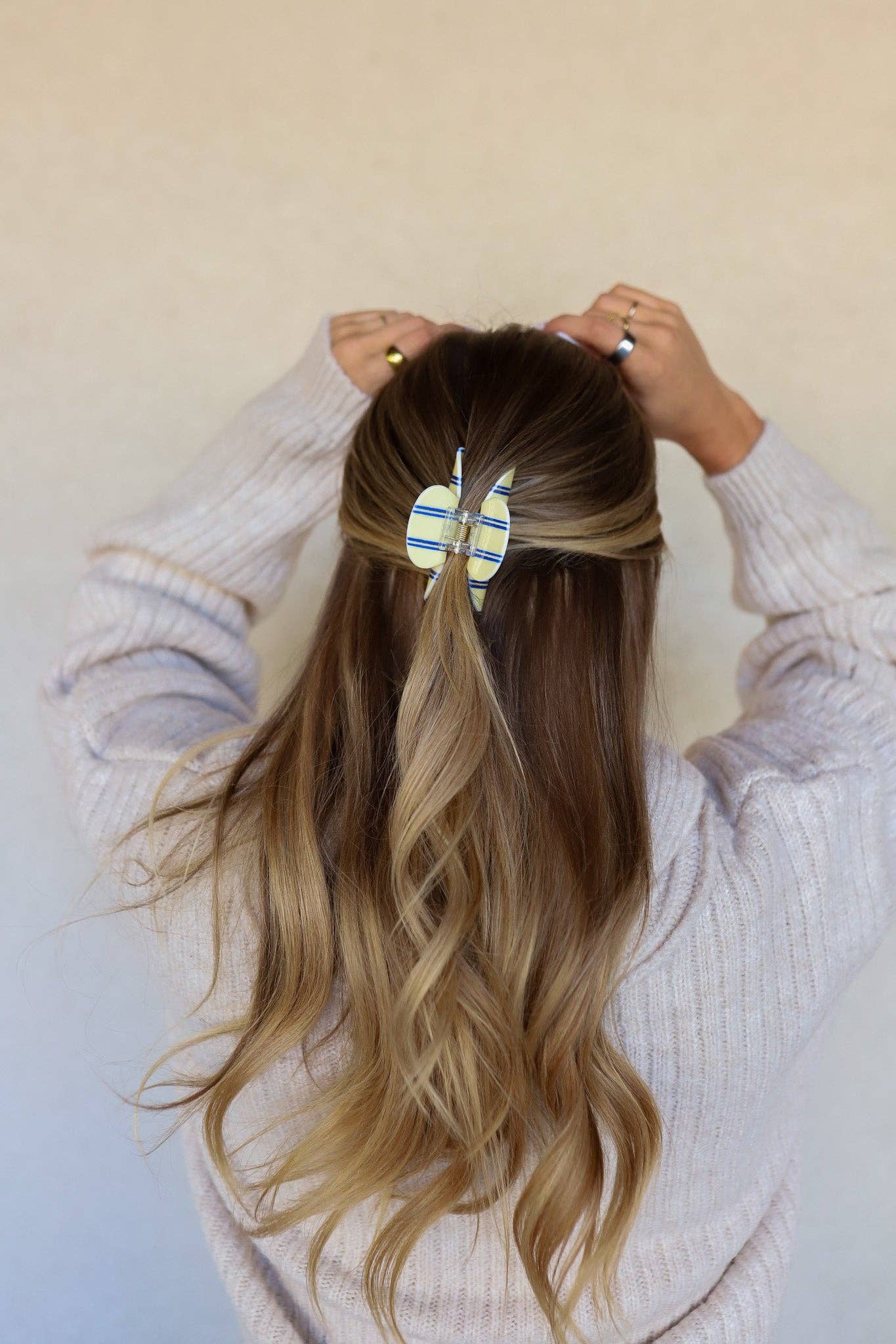 Pinstripe Claw Clip - Proper