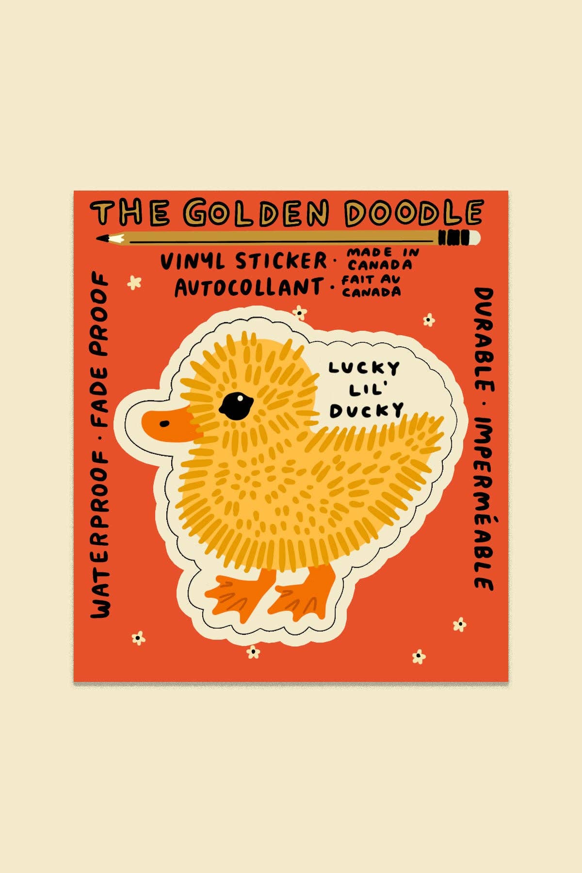 Lucky Lil Ducky Sticker - Proper