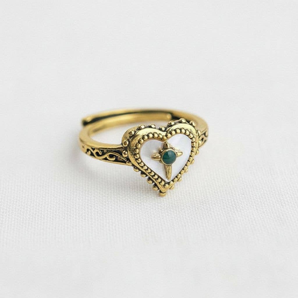Heart Shell Ring