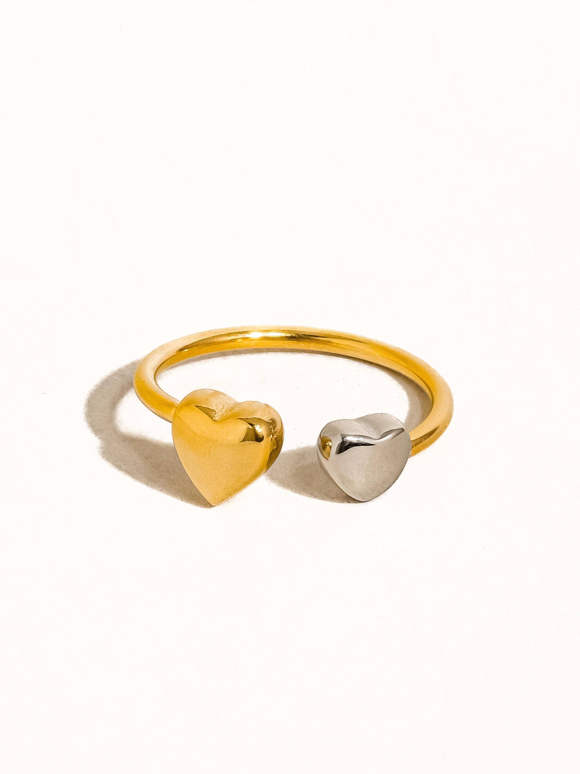 Loanni Two-Tone Heart Ring - Proper