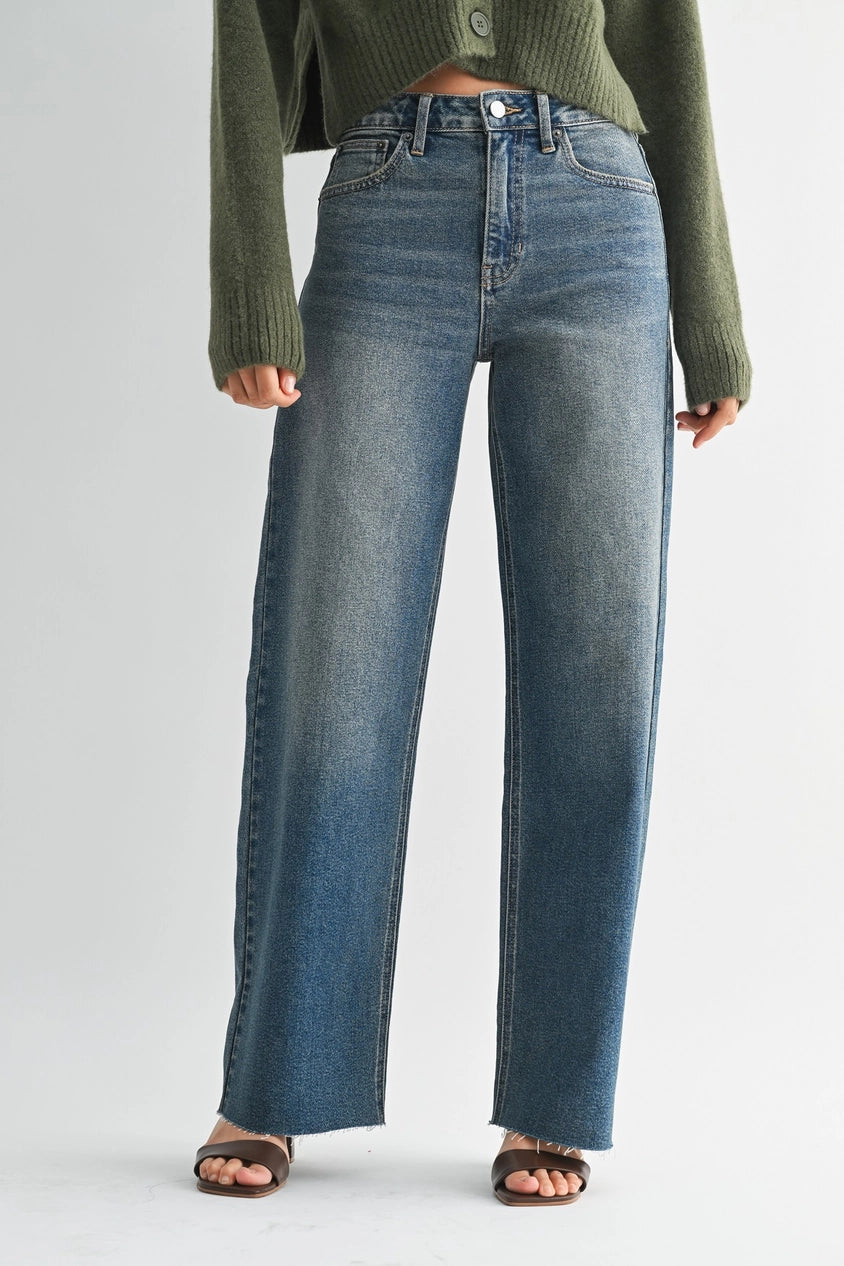 Scissor Cut Wide Leg