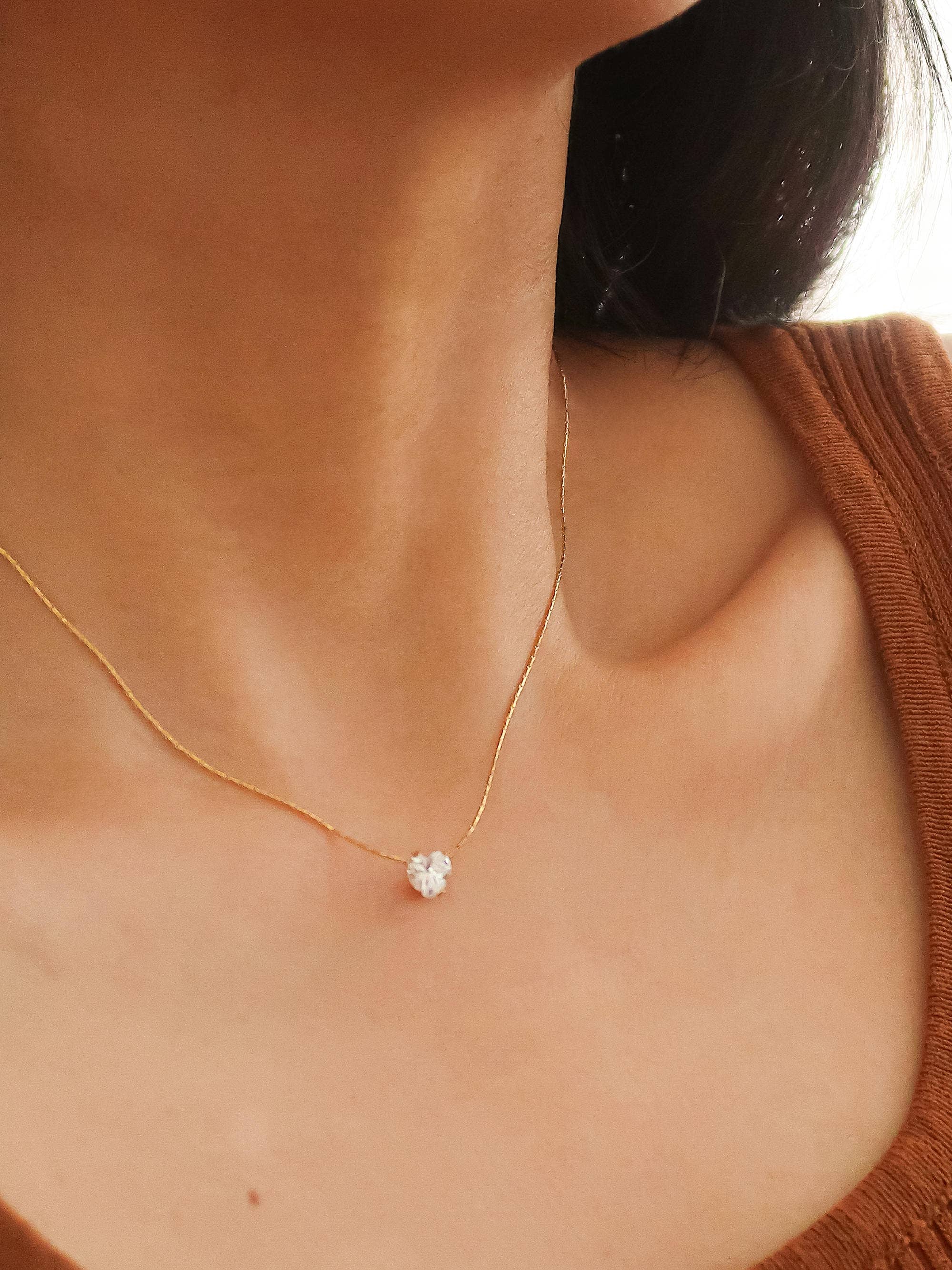 Bonnie Heart CZ Necklace - Proper