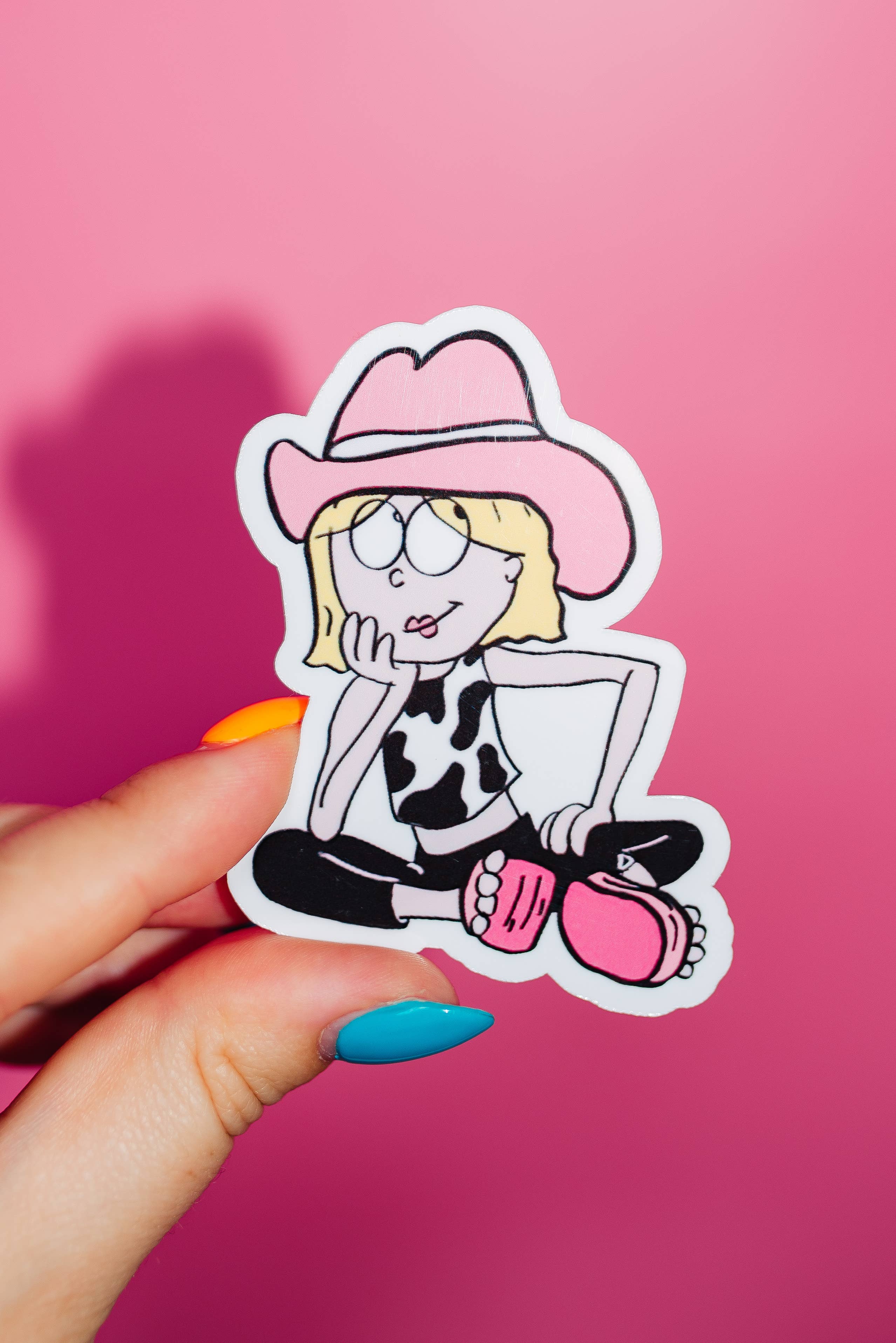 Cowgirl Lizzie Mcguire Sticker - Proper
