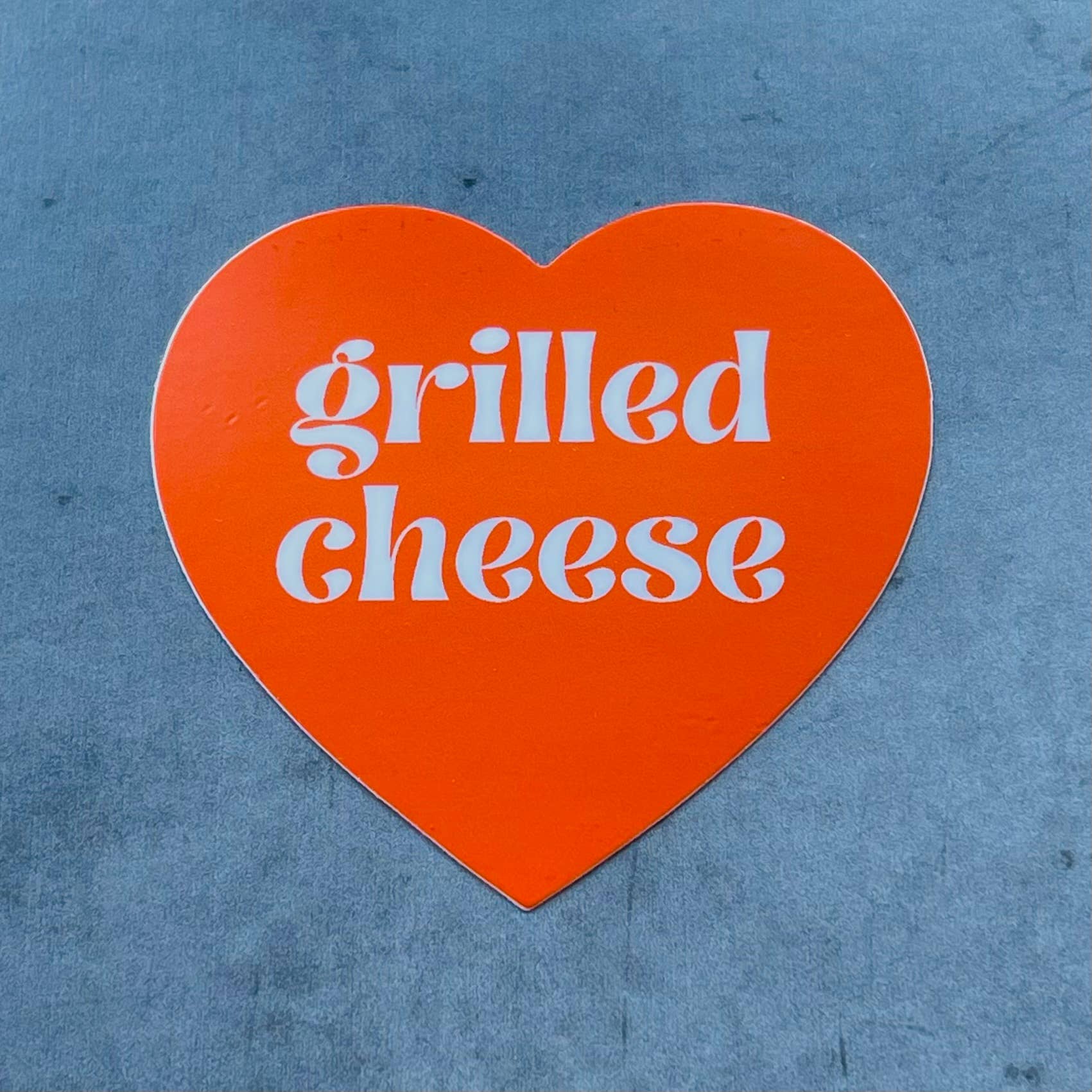 Grilled Cheese Heart Sticker - Proper