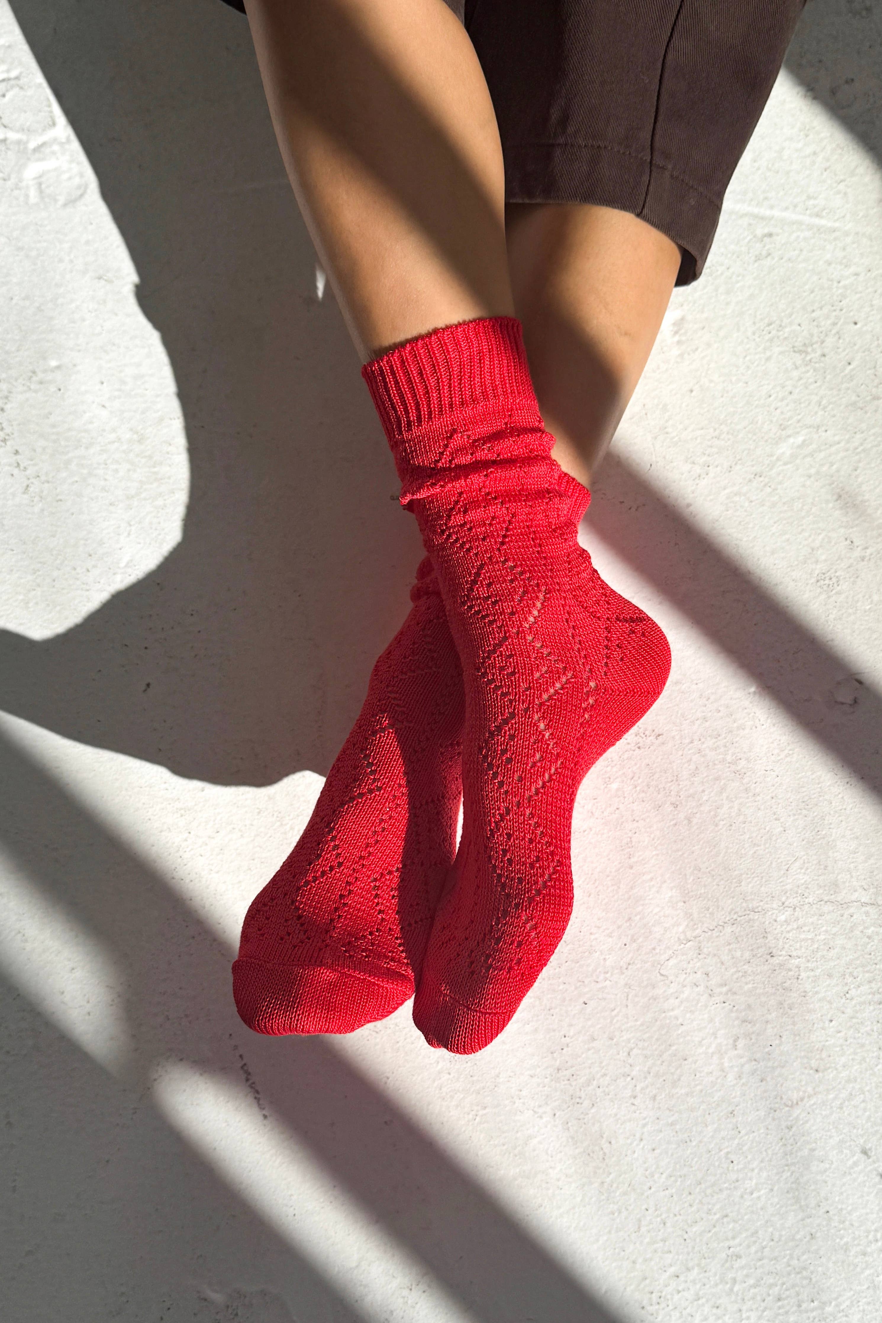 Modal Eyelet Socks (wholesale) - Proper