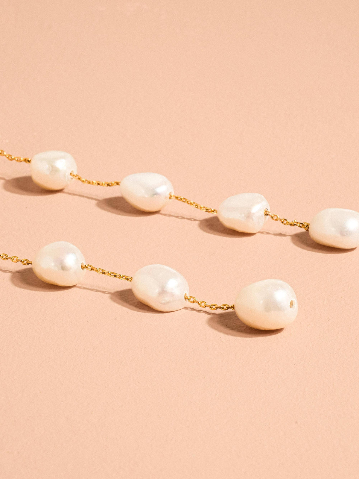 Ornella 18K Gold Vintage Freshwater Pearl Drop Earrings - Proper
