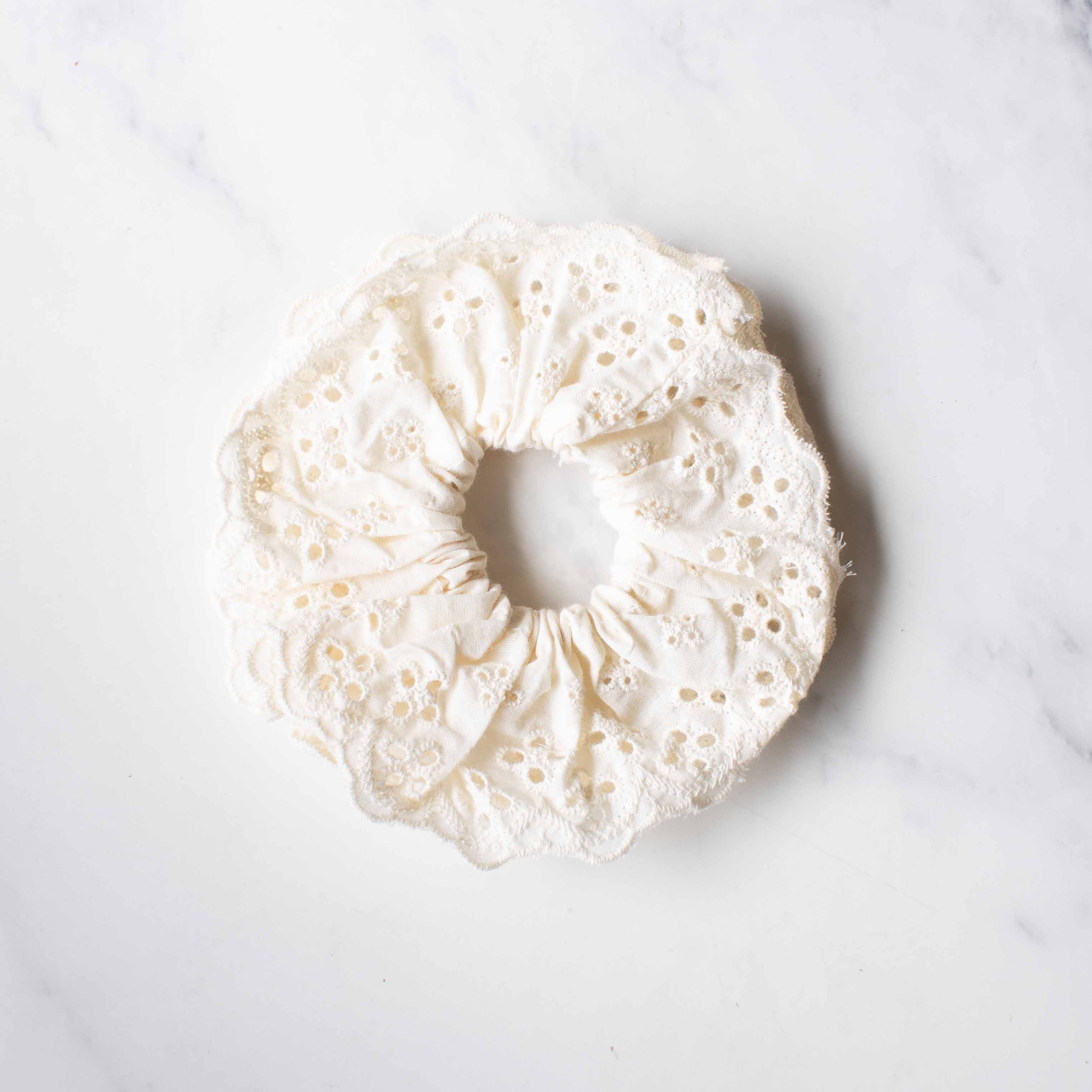 Floral Lace Scrunchie