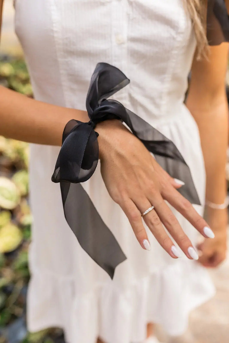 Millie Sheer Long Bow Scrunchie - Proper