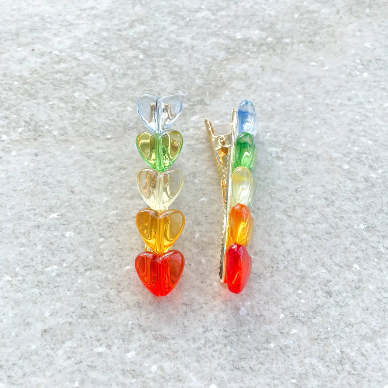 Hearts Hair Clip Sets - Proper