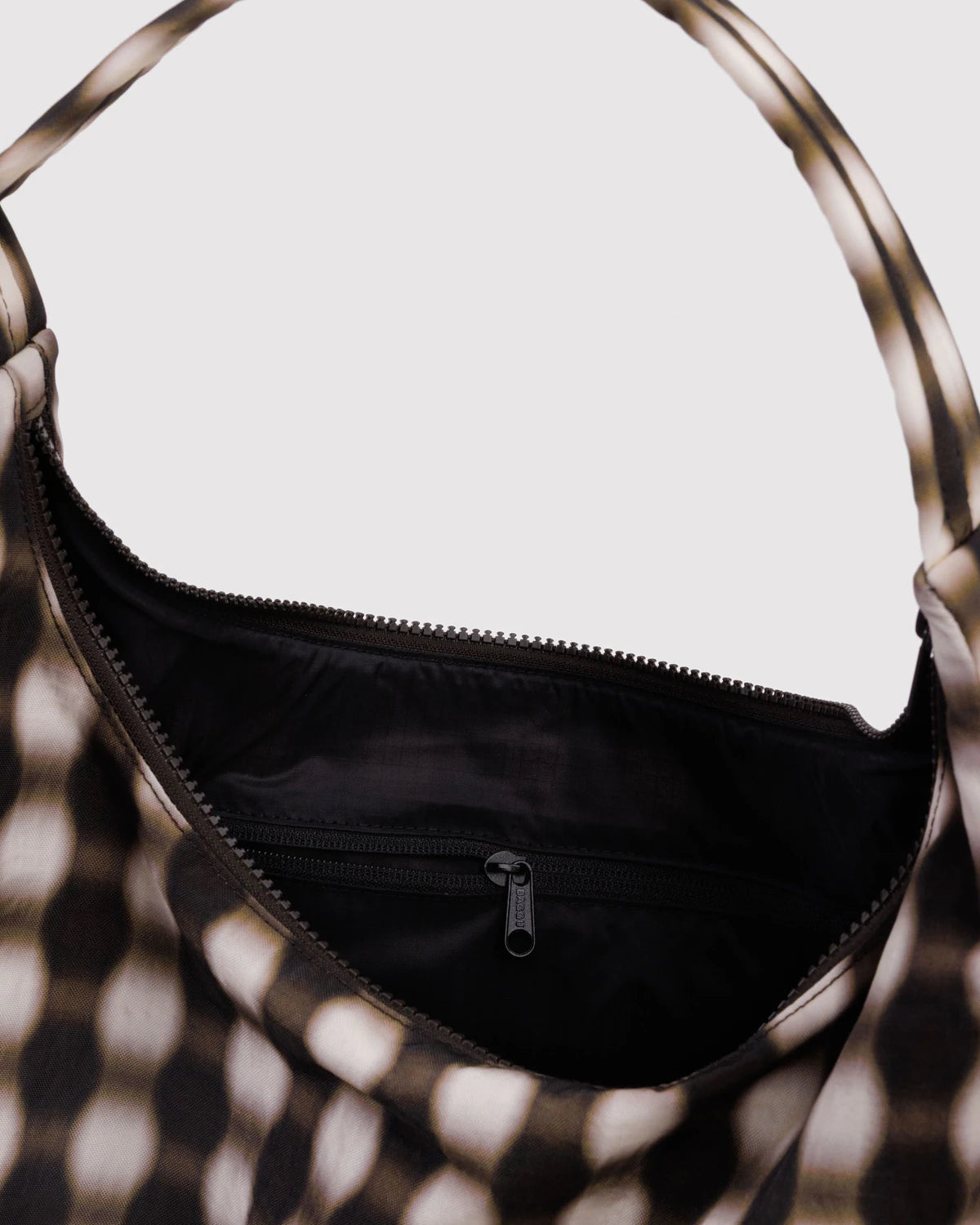 Nylon Shoulder Bag - Blurred Gingham Brown - Proper