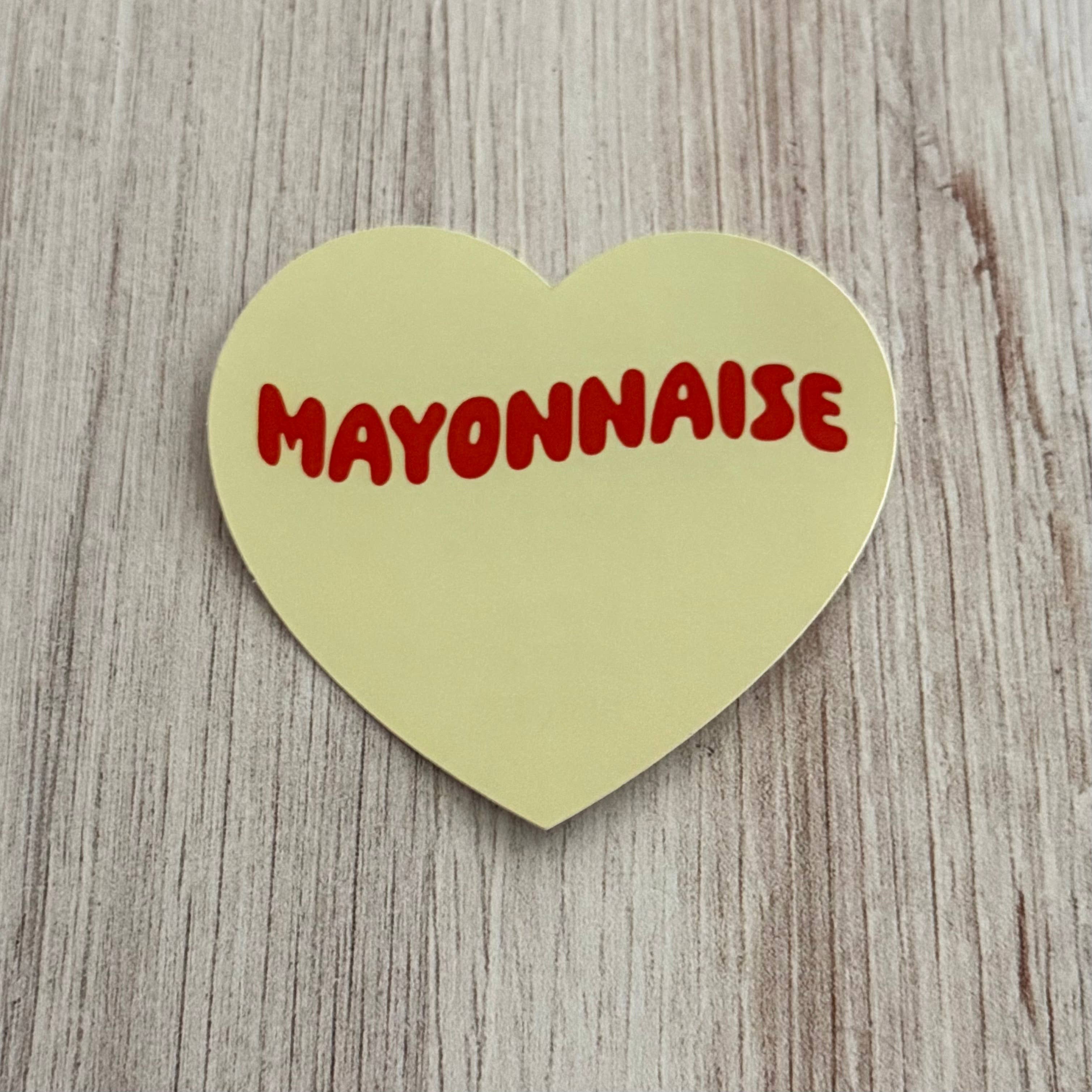 Mayonnaise Heart Sticker - Proper