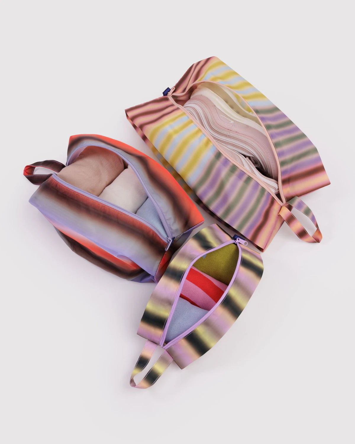 Baggu 3D Zip Set - Gradient Stripes - Proper