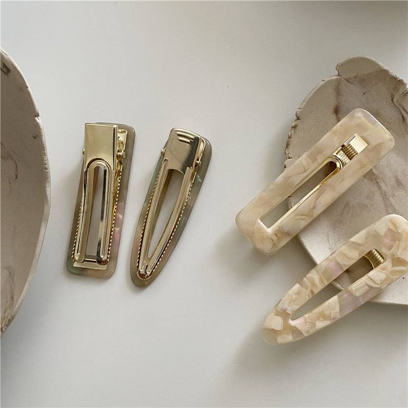 Gemma Marbled Printed Hair Clip (Set of 2) - Proper