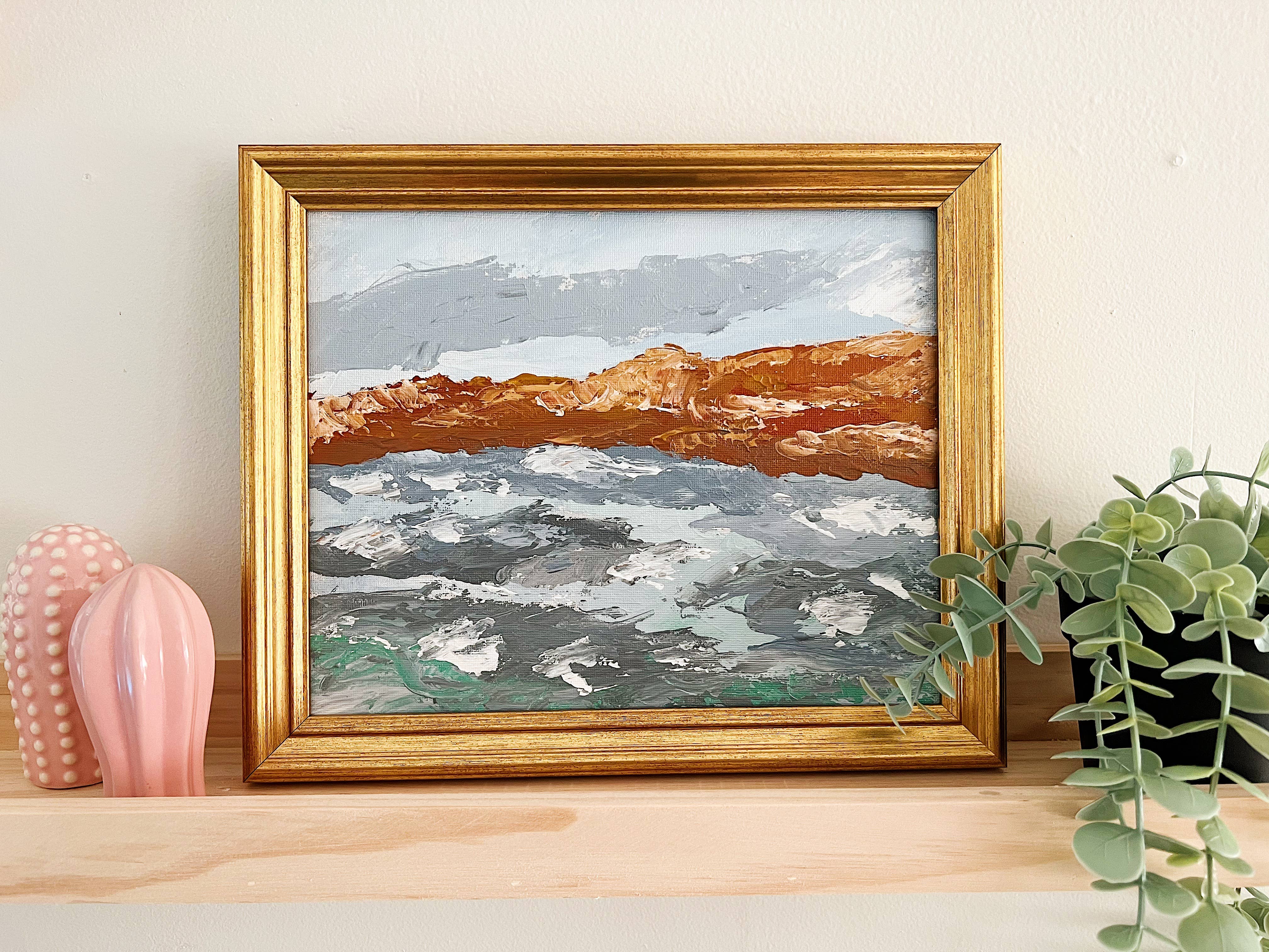 Coastal Cliffs Palette Knife Painting Kit - Proper