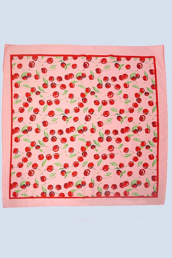 Cherry Silky Scarf